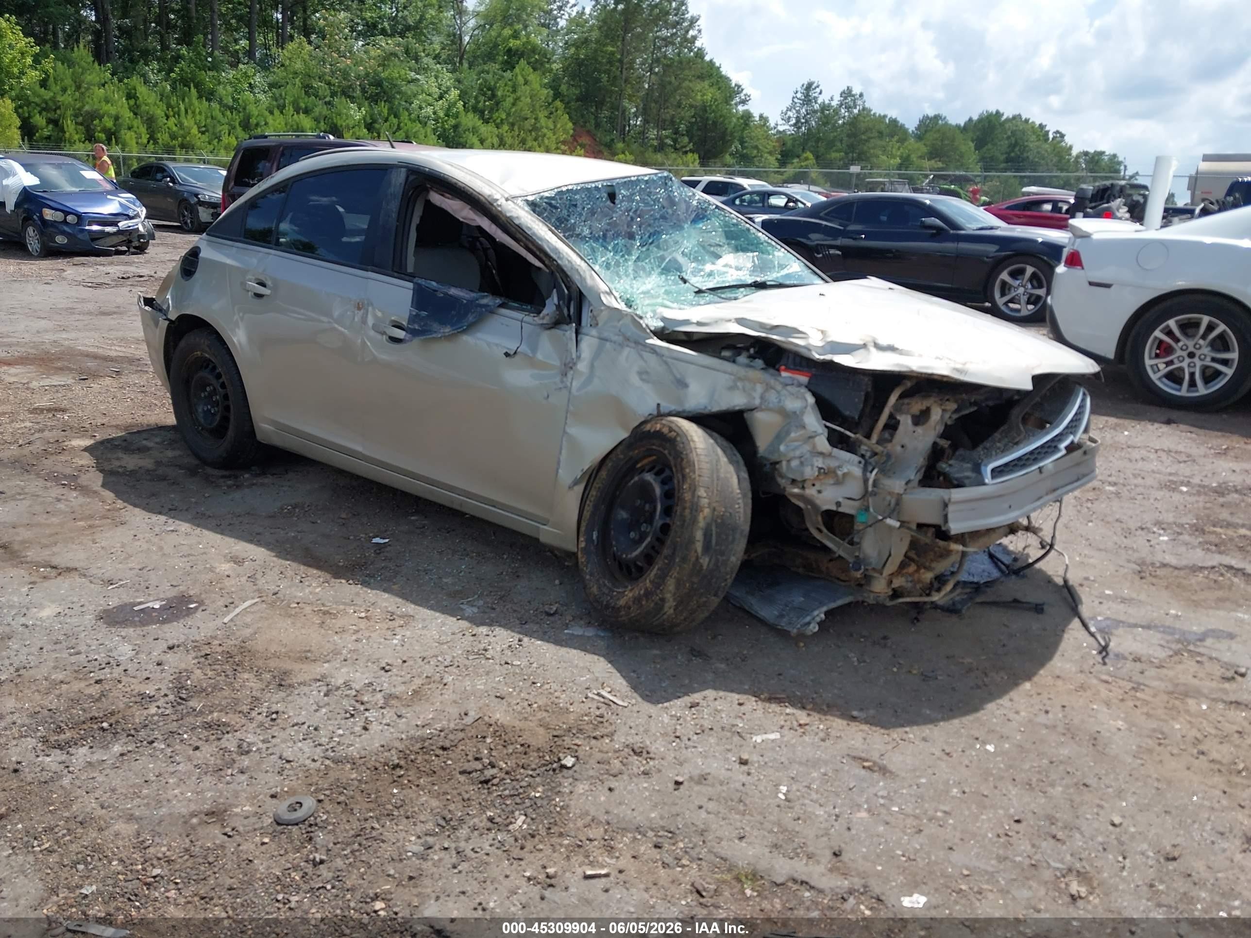 2014 Chevrolet Cruze Ls Auto Gold vin: 1G1PA5SH0E7242421