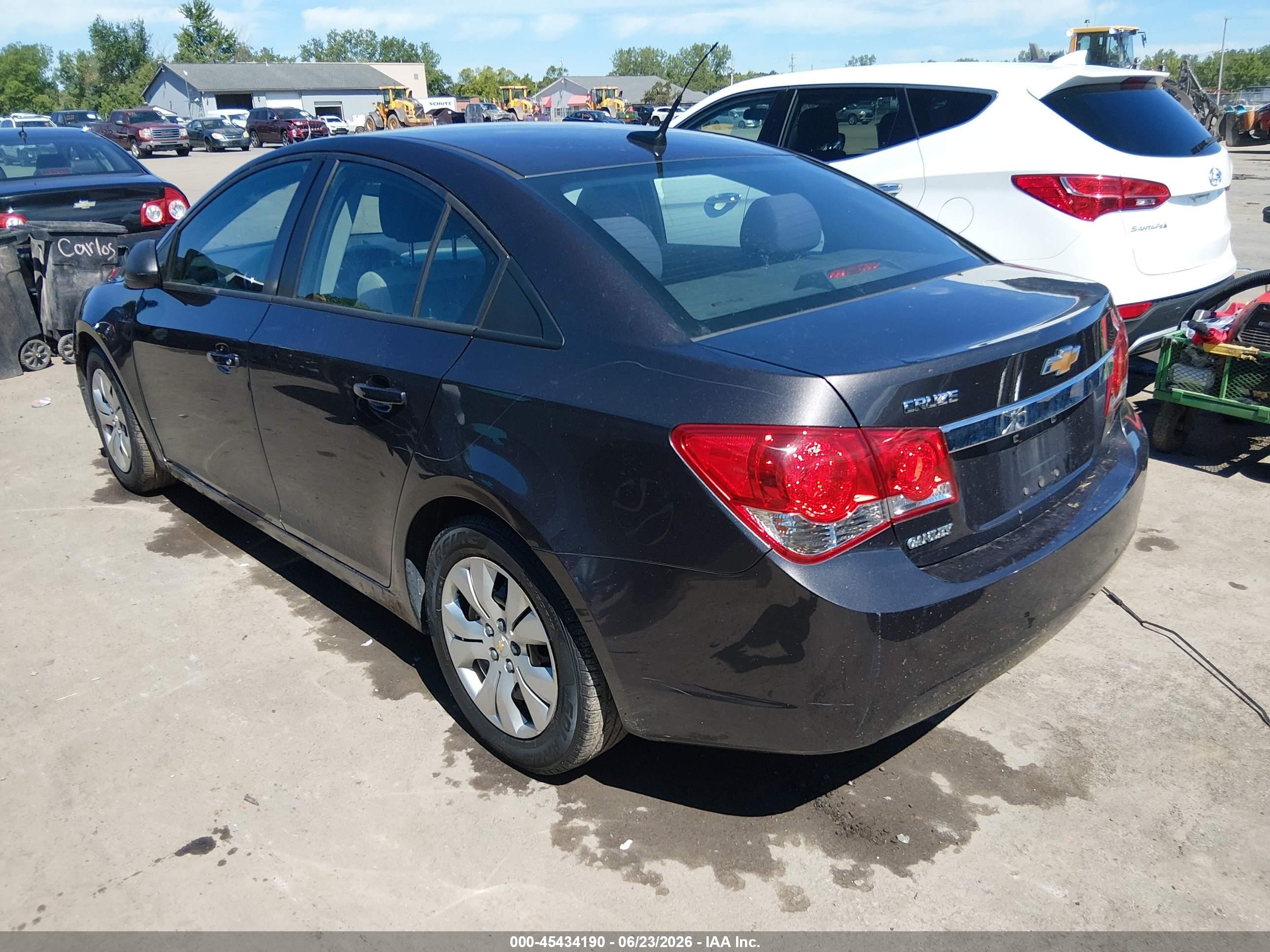 2014 Chevrolet Cruze Ls Auto Gray vin: 1G1PA5SH0E7451349