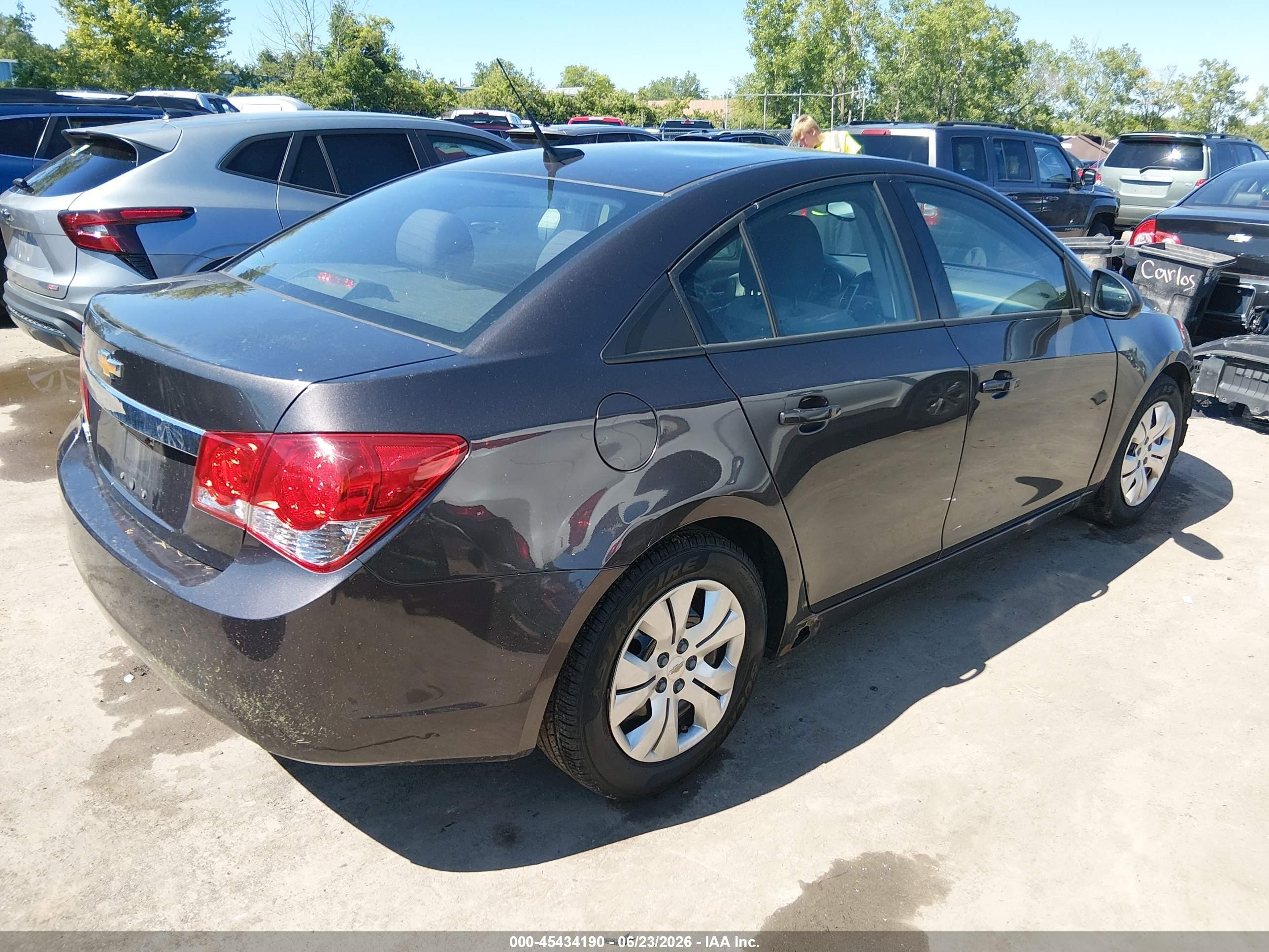 2014 Chevrolet Cruze Ls Auto Gray vin: 1G1PA5SH0E7451349