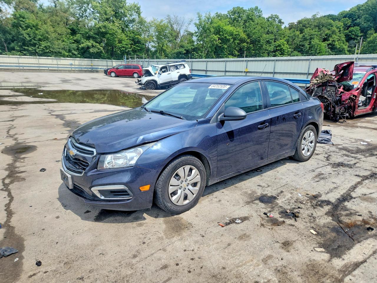 2015 Chevrolet Cruze Ls Blue vin: 1G1PA5SH0F7106453