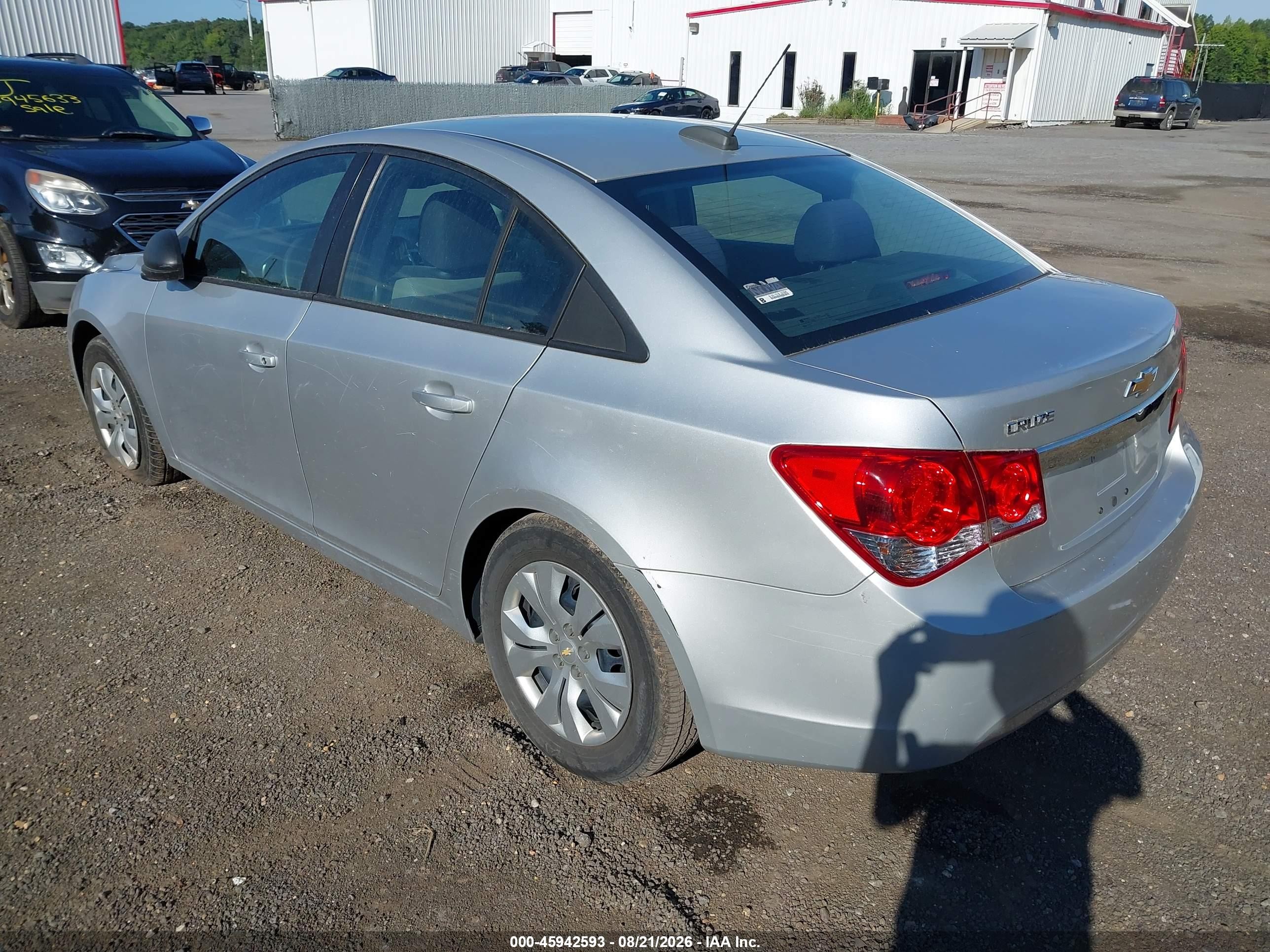 2015 Chevrolet Cruze Ls Auto Silver vin: 1G1PA5SH0F7134558