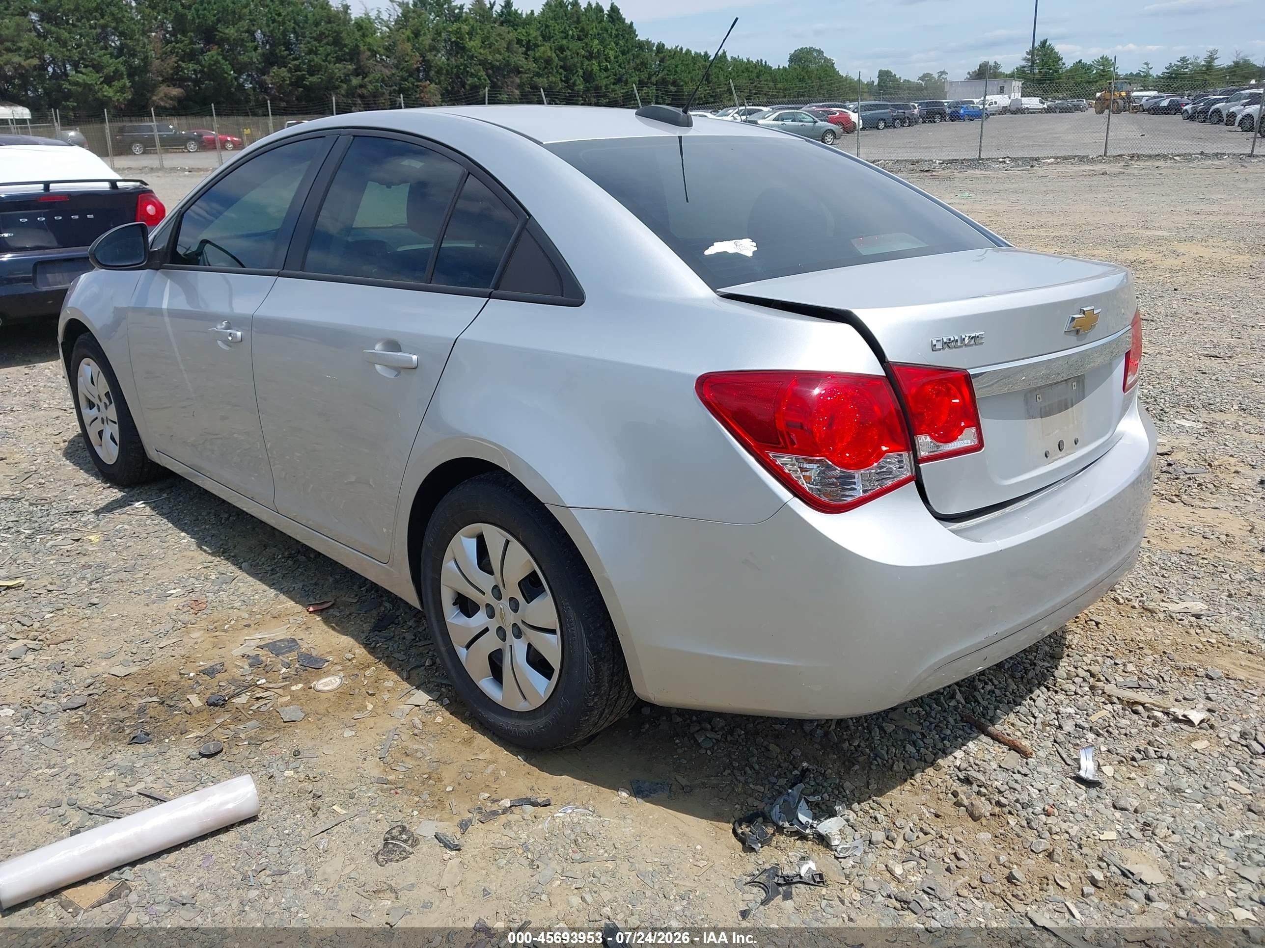 2015 Chevrolet Cruze Ls Auto Silver vin: 1G1PA5SH0F7213082