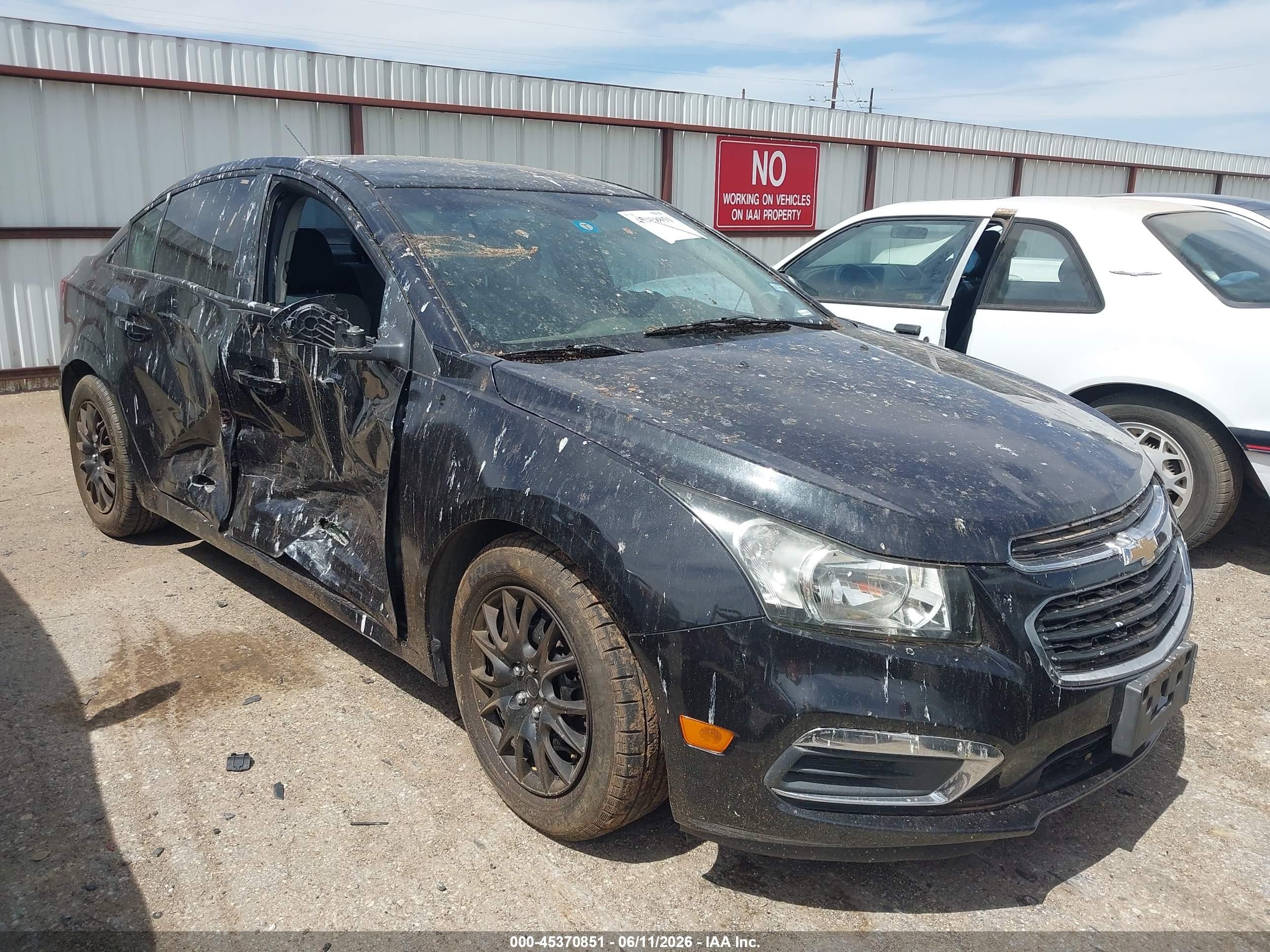 2015 Chevrolet Cruze Ls Auto Черный vin: 1G1PA5SH0F7293998