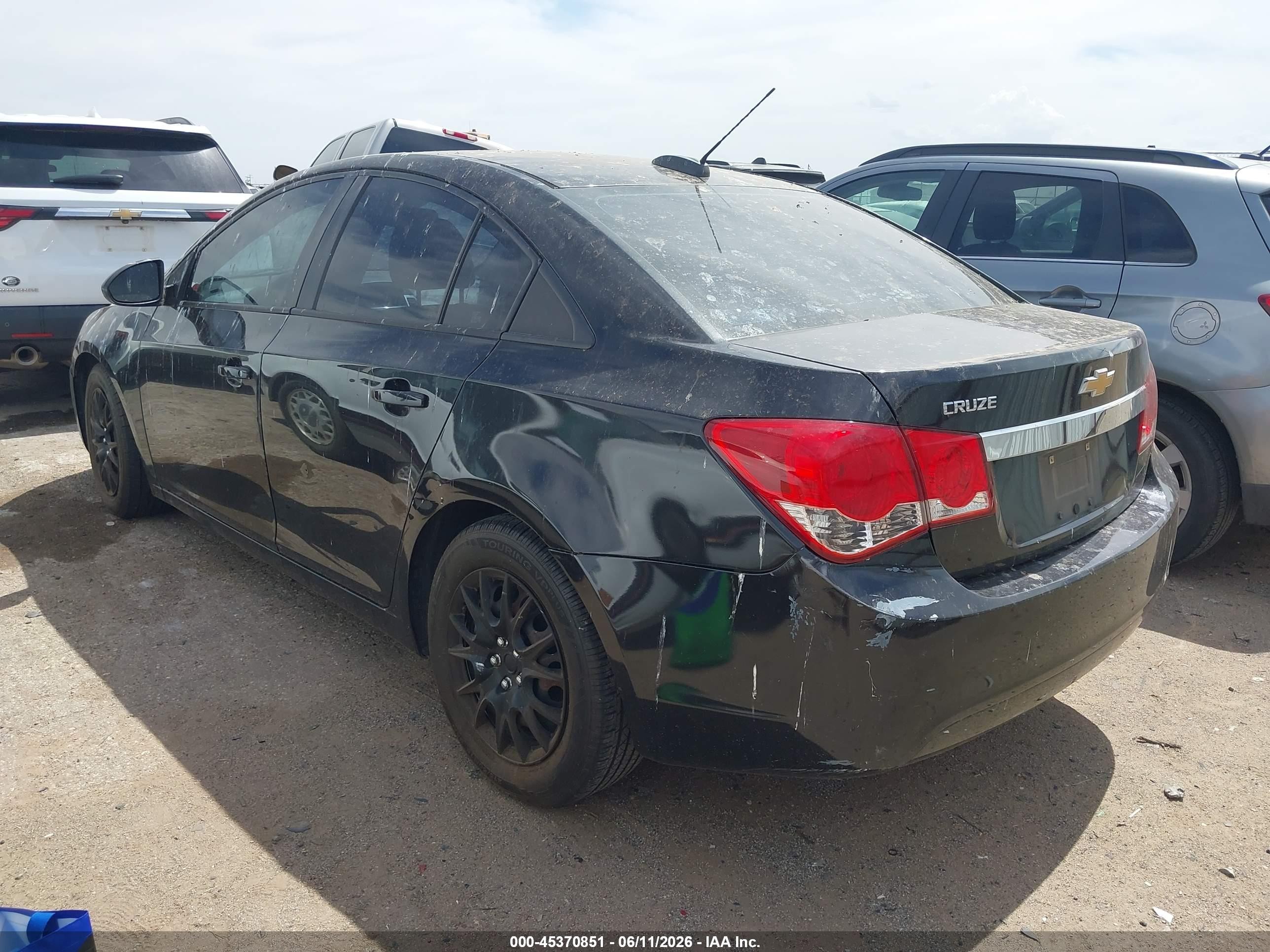 2015 Chevrolet Cruze Ls Auto Black vin: 1G1PA5SH0F7293998