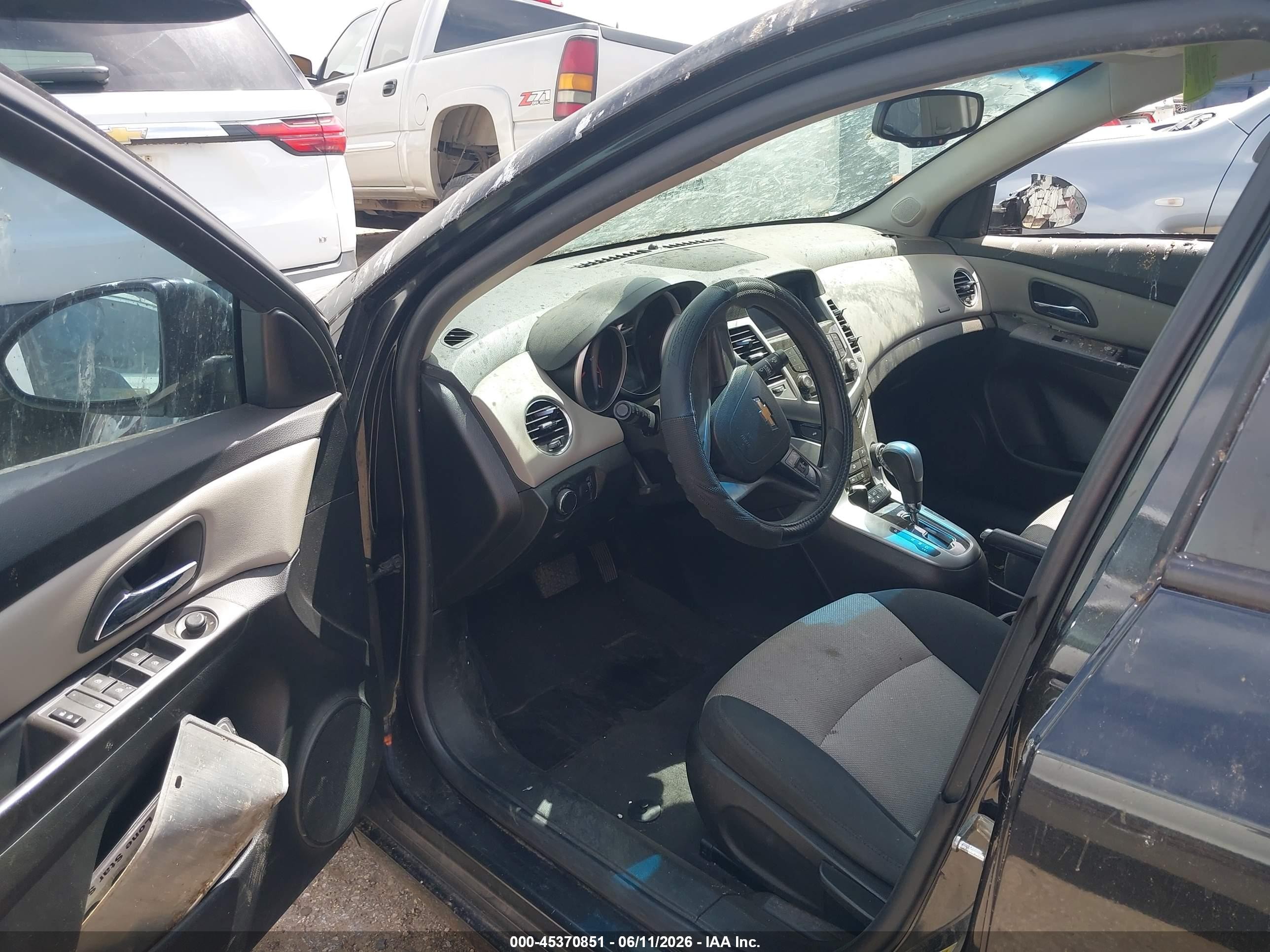 2015 Chevrolet Cruze Ls Auto Black vin: 1G1PA5SH0F7293998