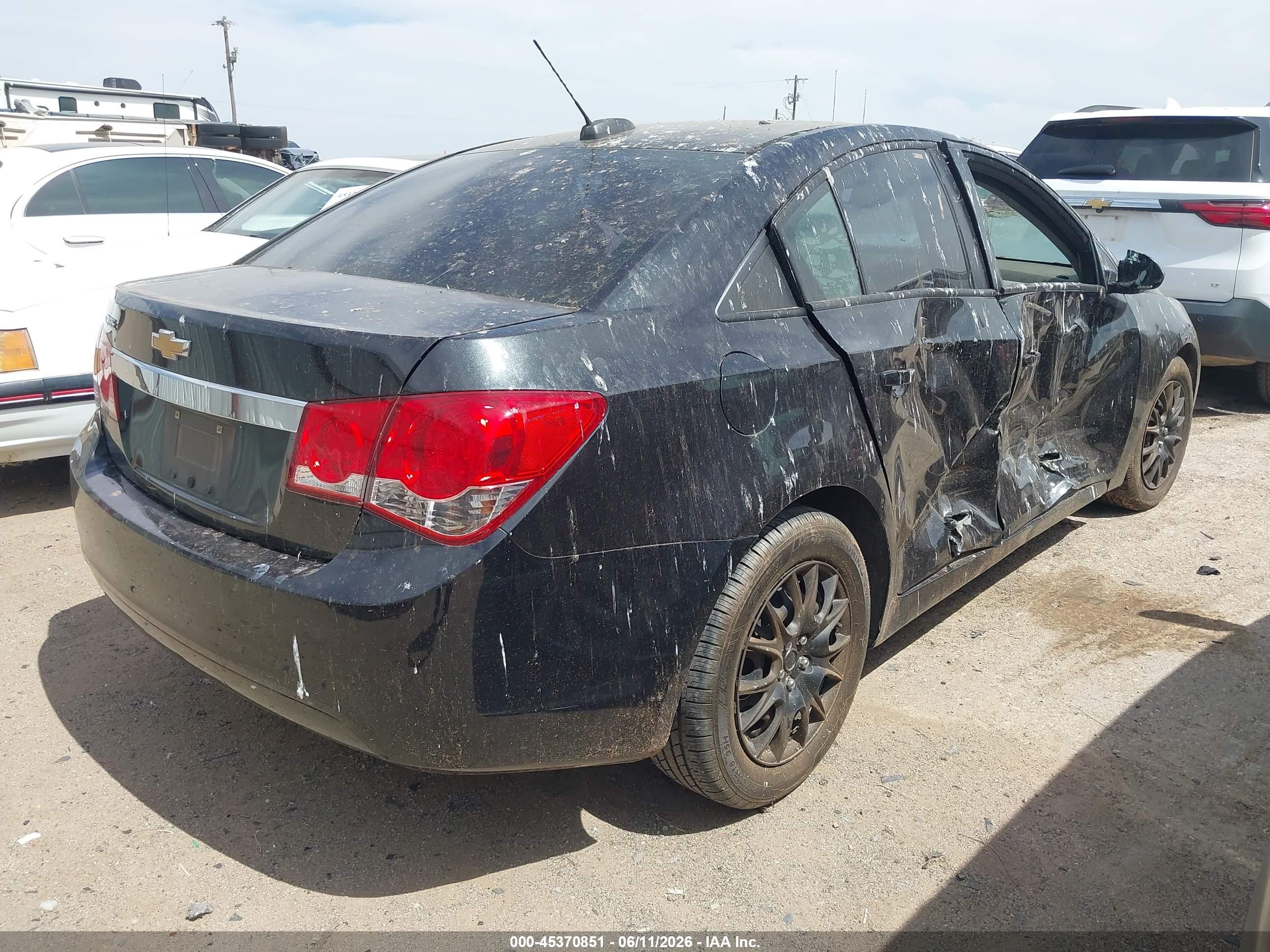 2015 Chevrolet Cruze Ls Auto Black vin: 1G1PA5SH0F7293998