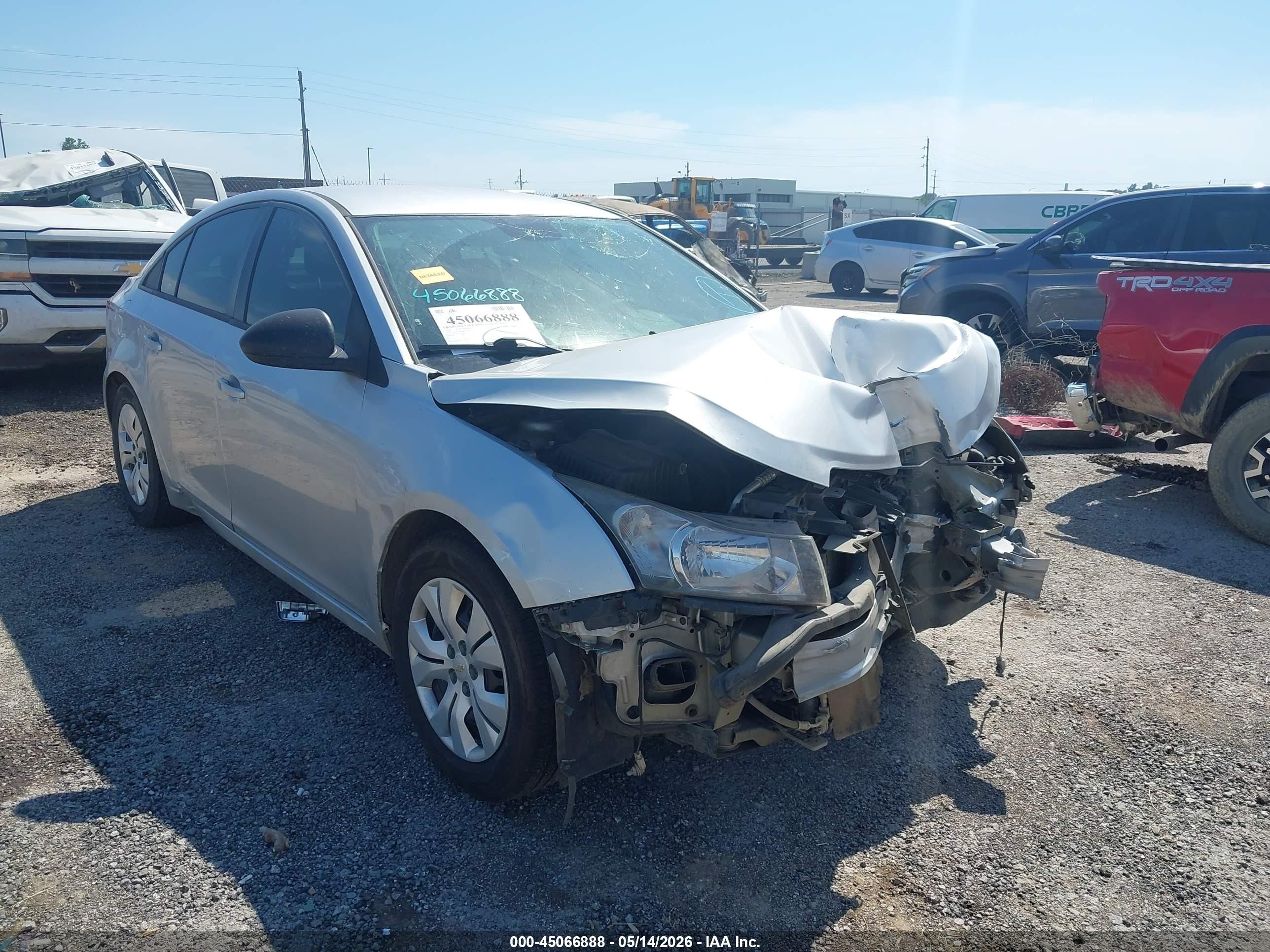 2015 Chevrolet Cruze Ls Auto Silver vin: 1G1PA5SH0F7300223