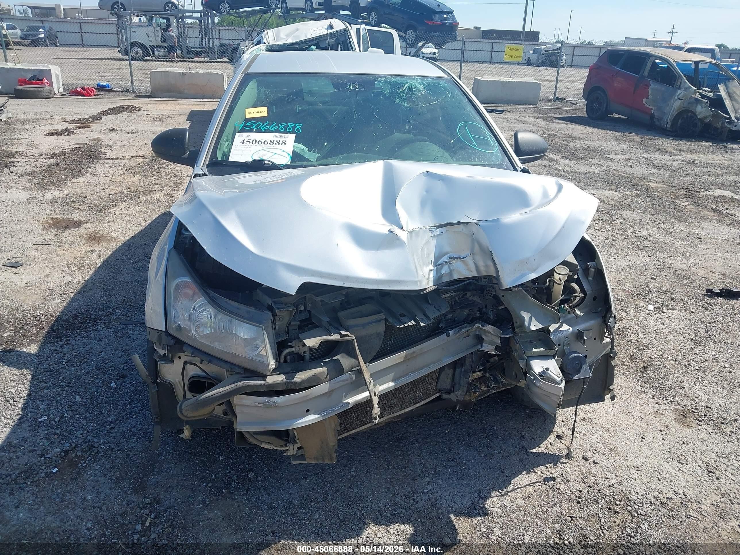 2015 Chevrolet Cruze Ls Auto Silver vin: 1G1PA5SH0F7300223