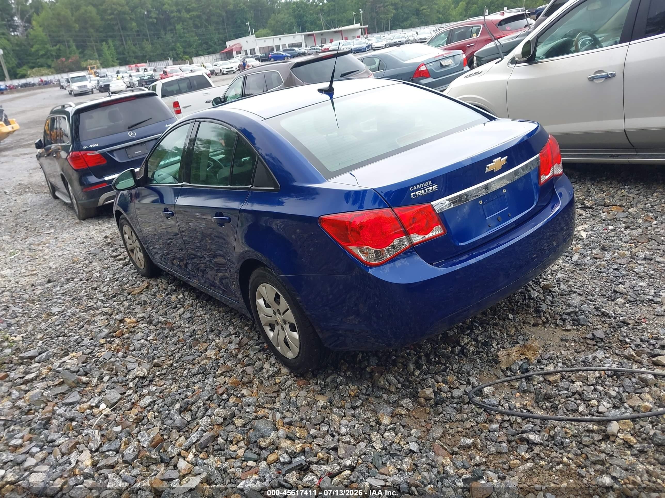 2013 Chevrolet Cruze Ls Auto Blue vin: 1G1PA5SH1D7108371