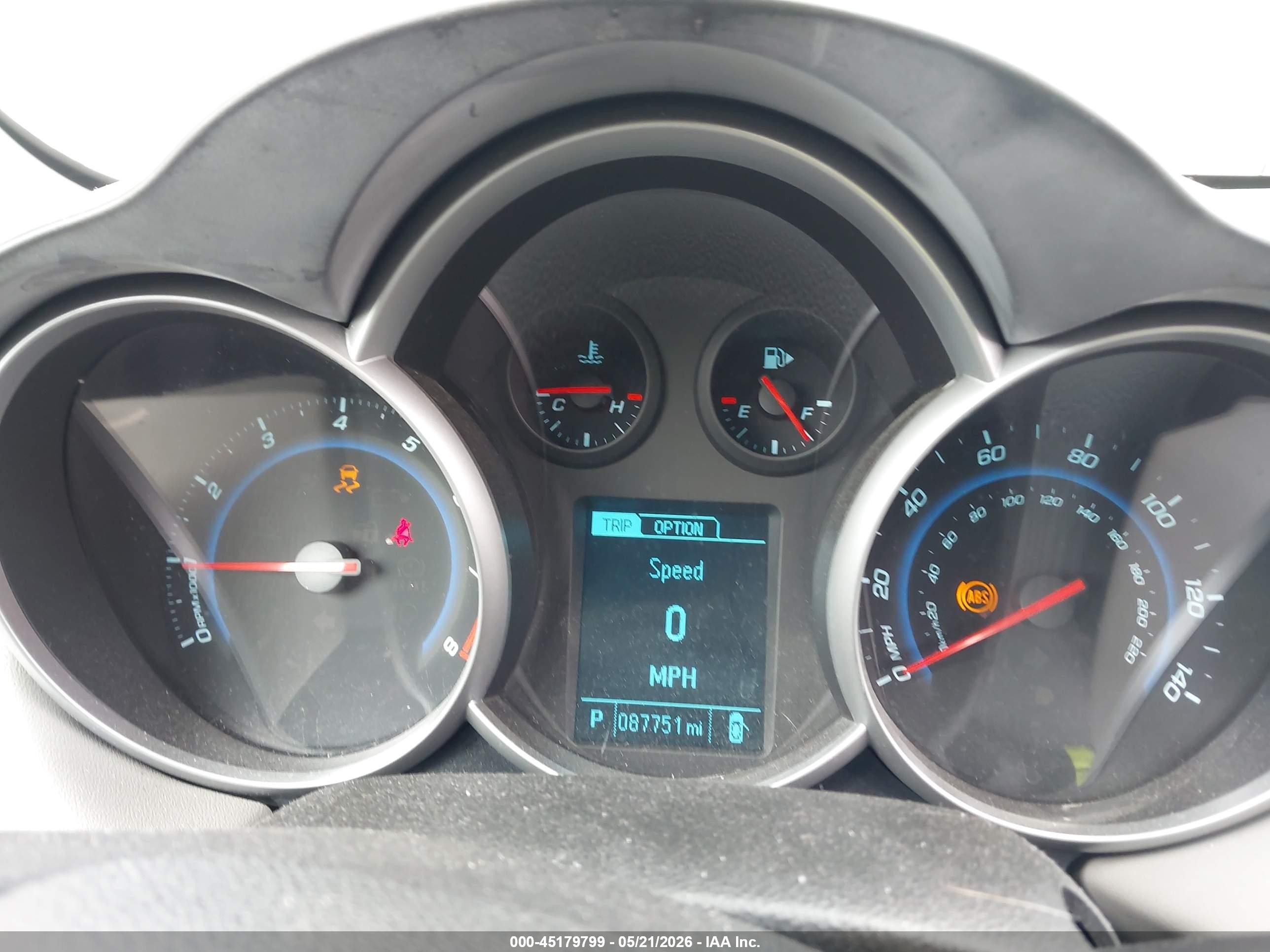 2013 Chevrolet Cruze Ls Auto Blue vin: 1G1PA5SH1D7116440