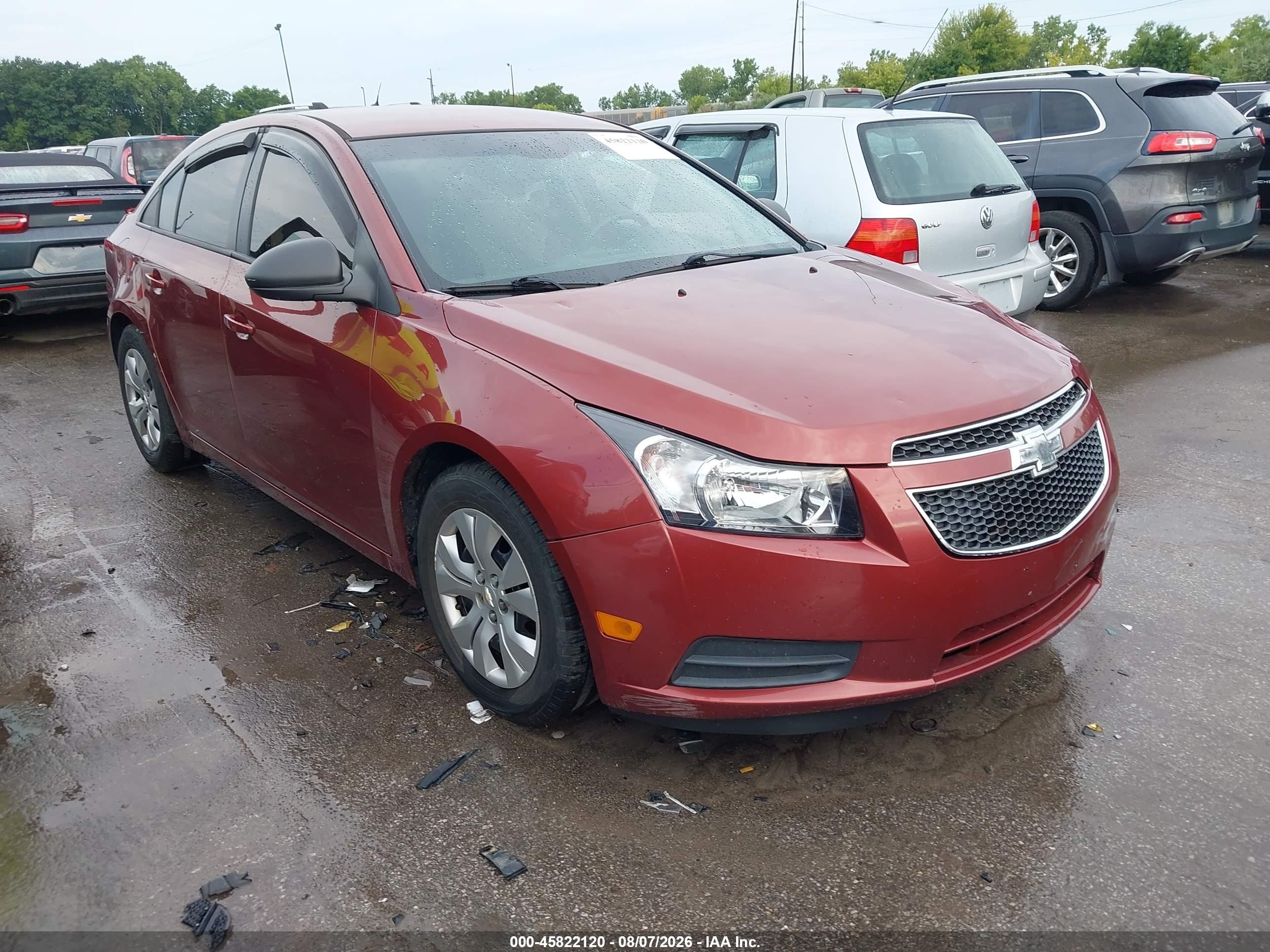 2013 Chevrolet Cruze Ls Auto Orange vin: 1G1PA5SH1D7143556