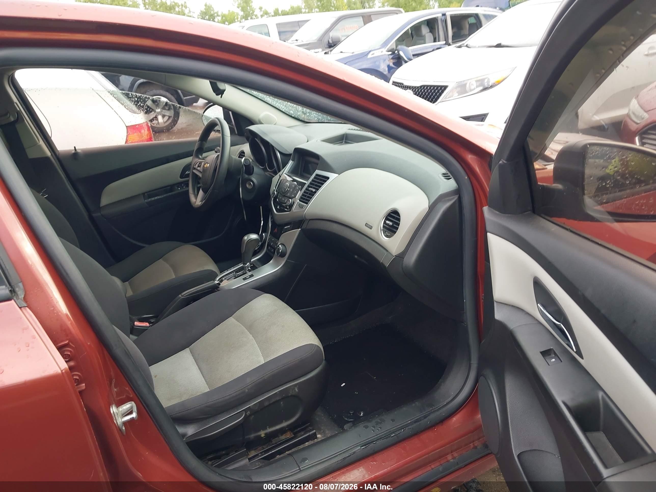 2013 Chevrolet Cruze Ls Auto Orange vin: 1G1PA5SH1D7143556
