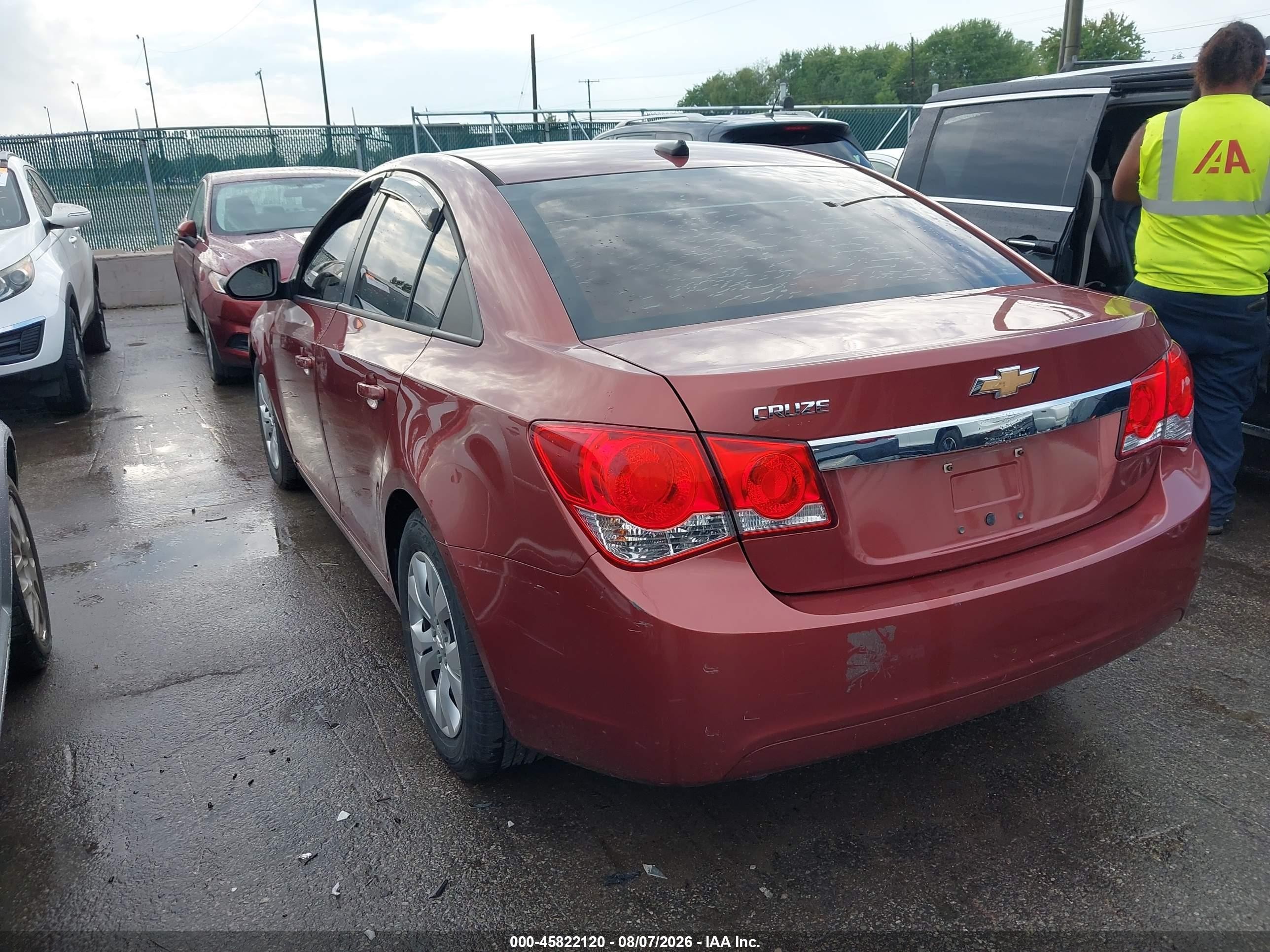 2013 Chevrolet Cruze Ls Auto Orange vin: 1G1PA5SH1D7143556