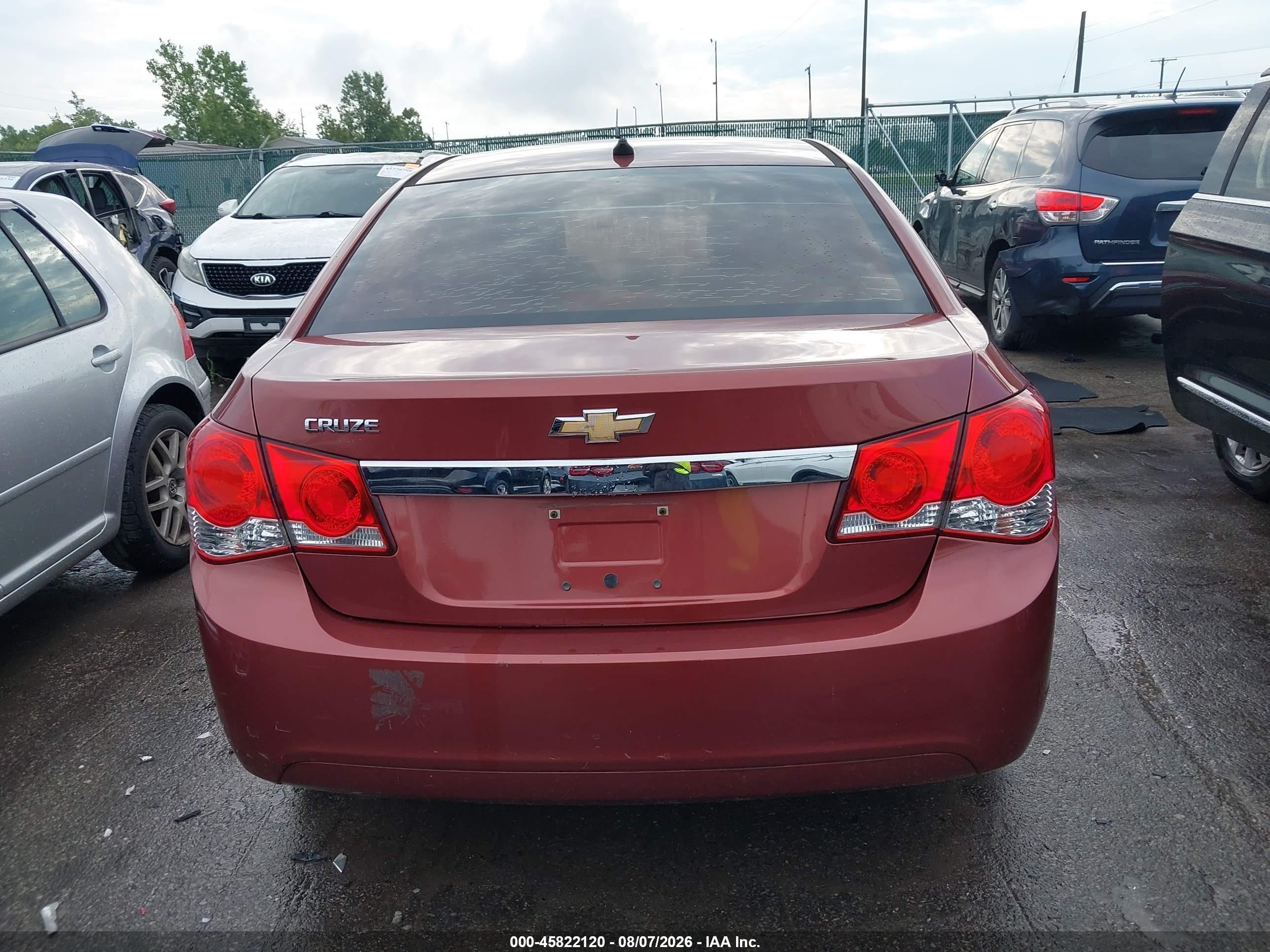 2013 Chevrolet Cruze Ls Auto Orange vin: 1G1PA5SH1D7143556