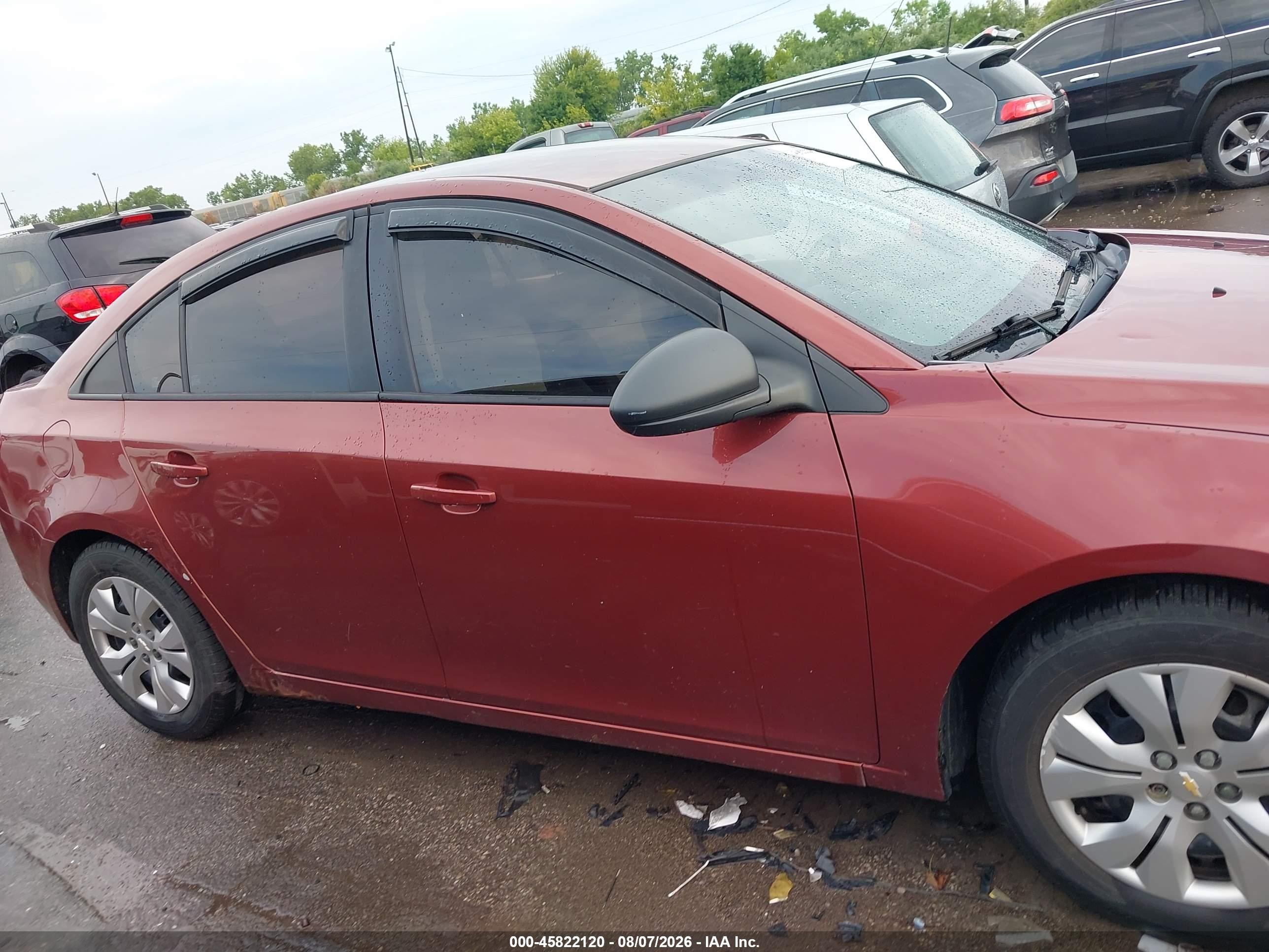 2013 Chevrolet Cruze Ls Auto Orange vin: 1G1PA5SH1D7143556