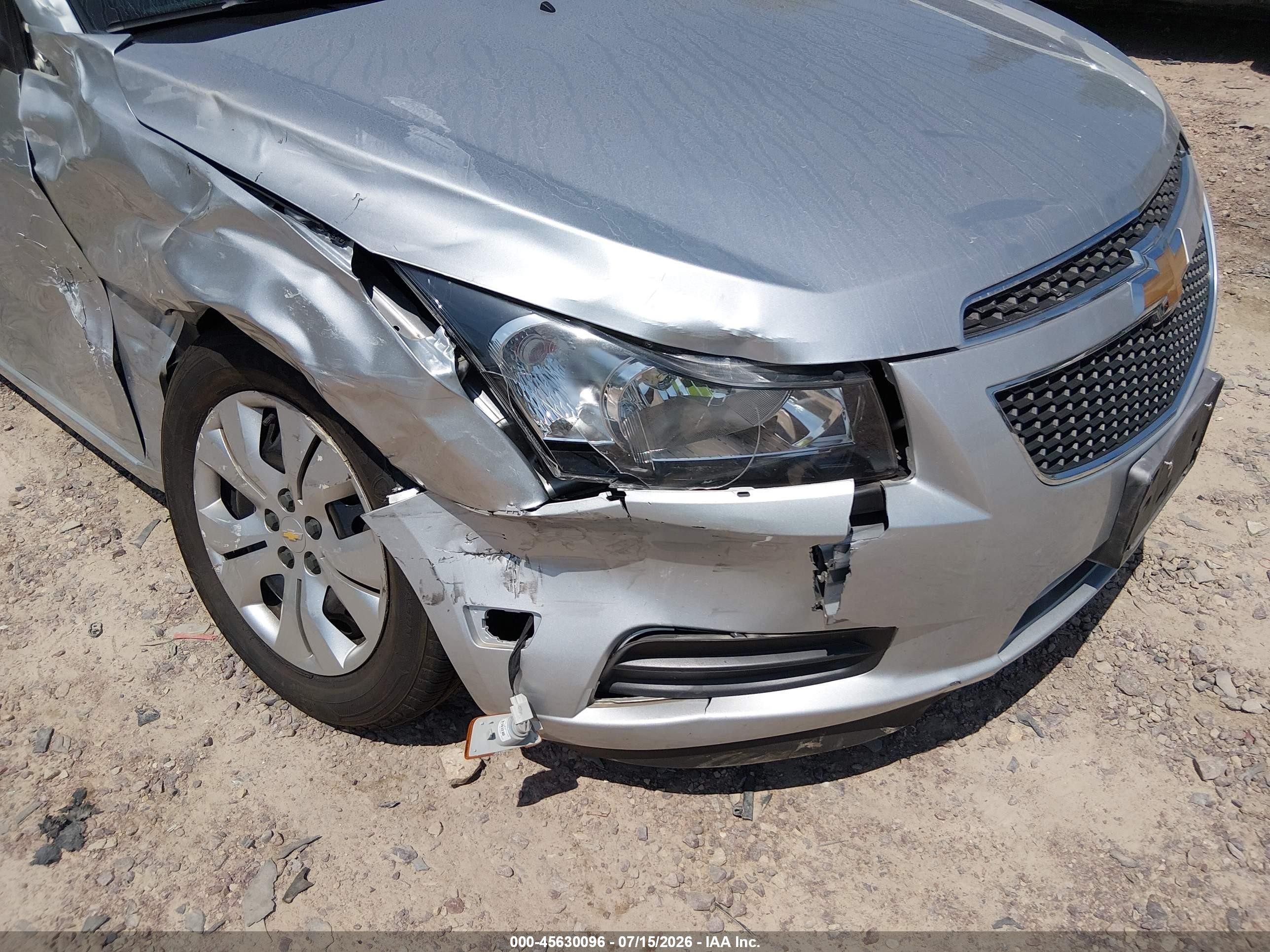 2013 Chevrolet Cruze Ls Auto Silver vin: 1G1PA5SH1D7160079