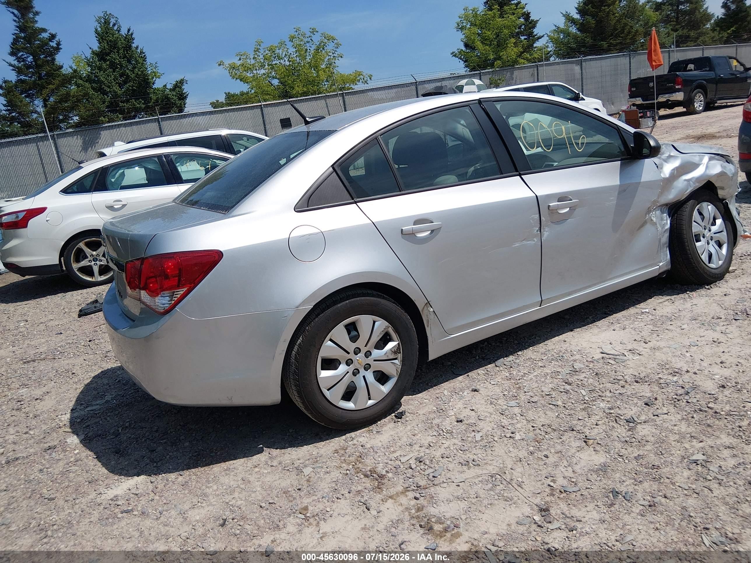 2013 Chevrolet Cruze Ls Auto Silver vin: 1G1PA5SH1D7160079