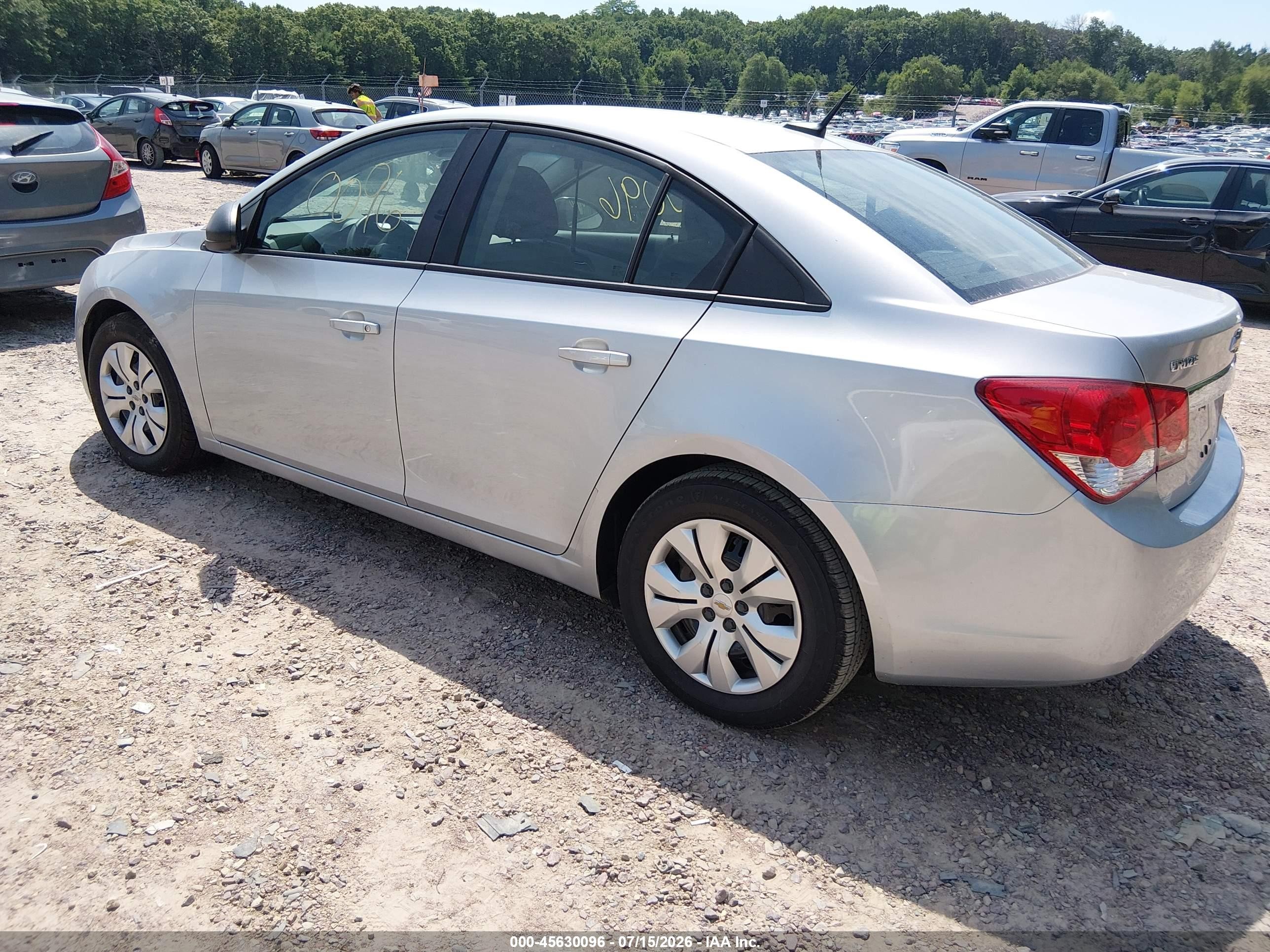 2013 Chevrolet Cruze Ls Auto Silver vin: 1G1PA5SH1D7160079