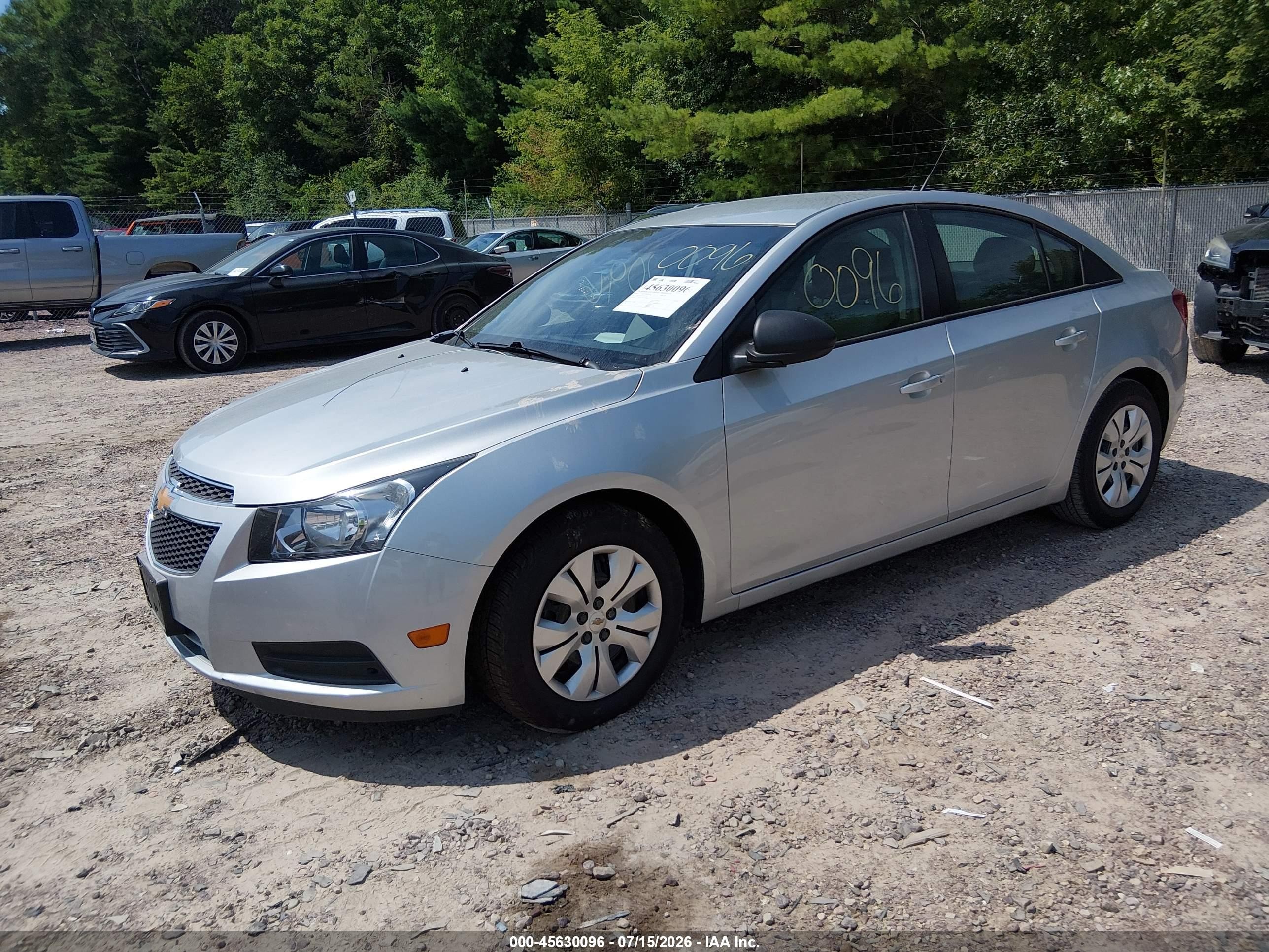 2013 Chevrolet Cruze Ls Auto Silver vin: 1G1PA5SH1D7160079