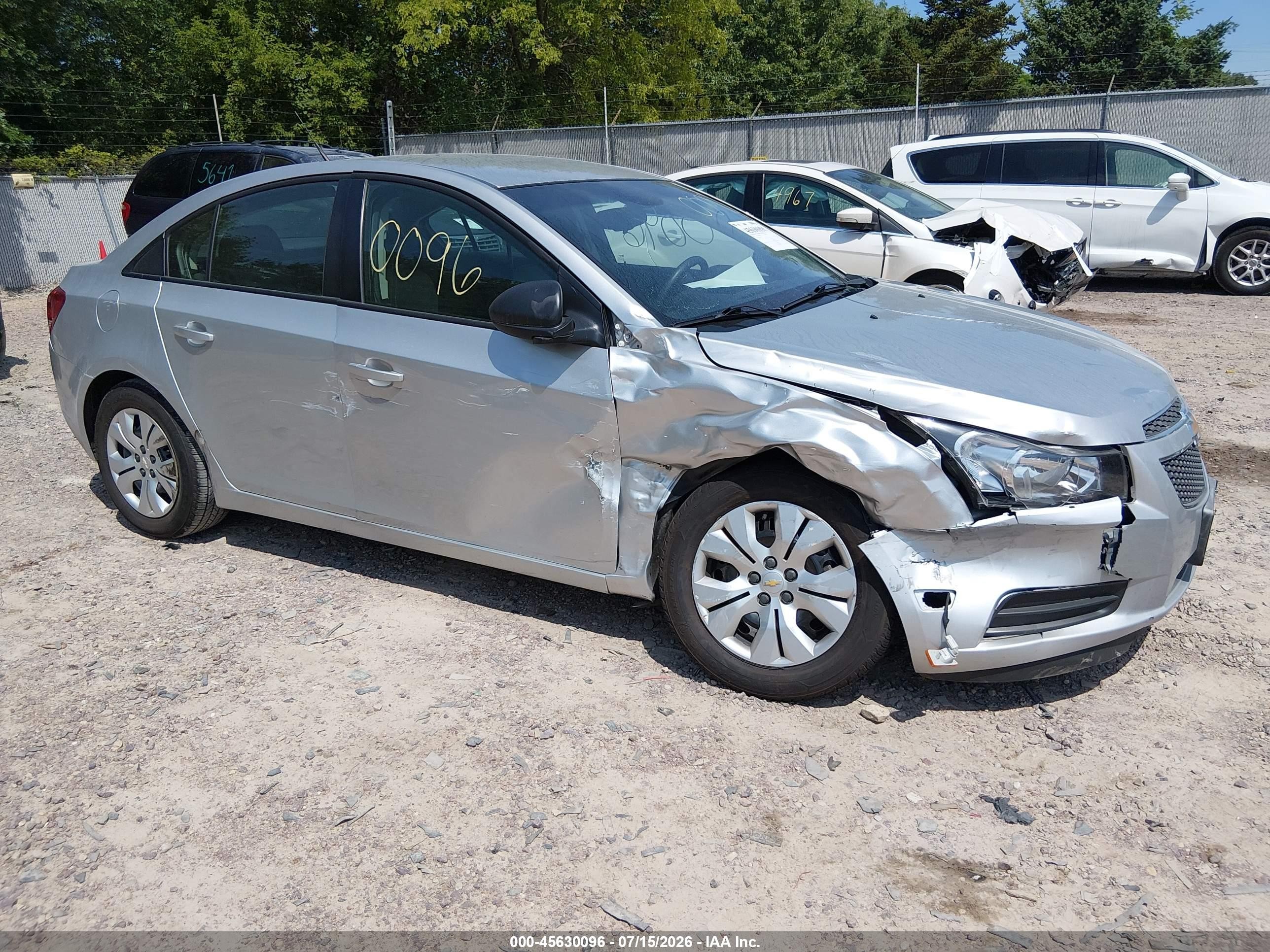 2013 Chevrolet Cruze Ls Auto Silver vin: 1G1PA5SH1D7160079