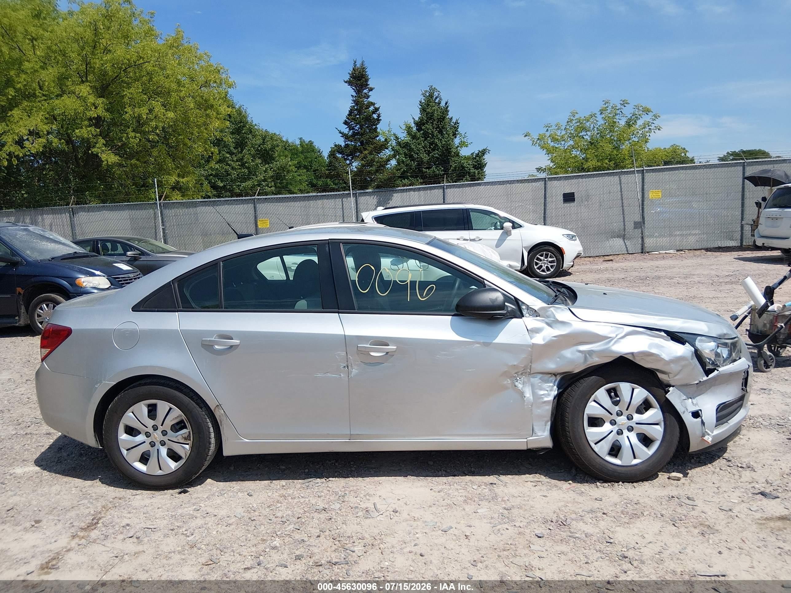 2013 Chevrolet Cruze Ls Auto Silver vin: 1G1PA5SH1D7160079