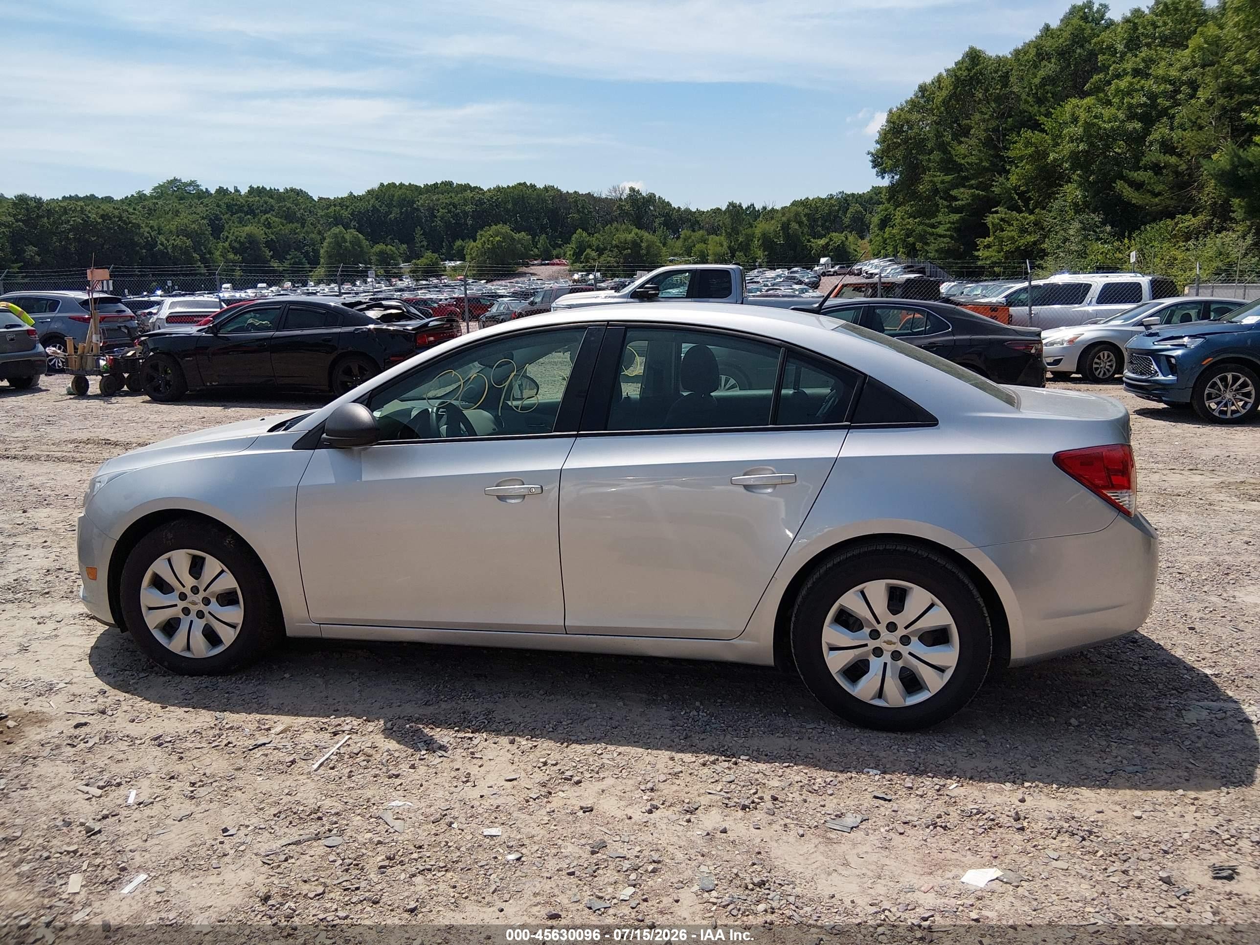 2013 Chevrolet Cruze Ls Auto Silver vin: 1G1PA5SH1D7160079