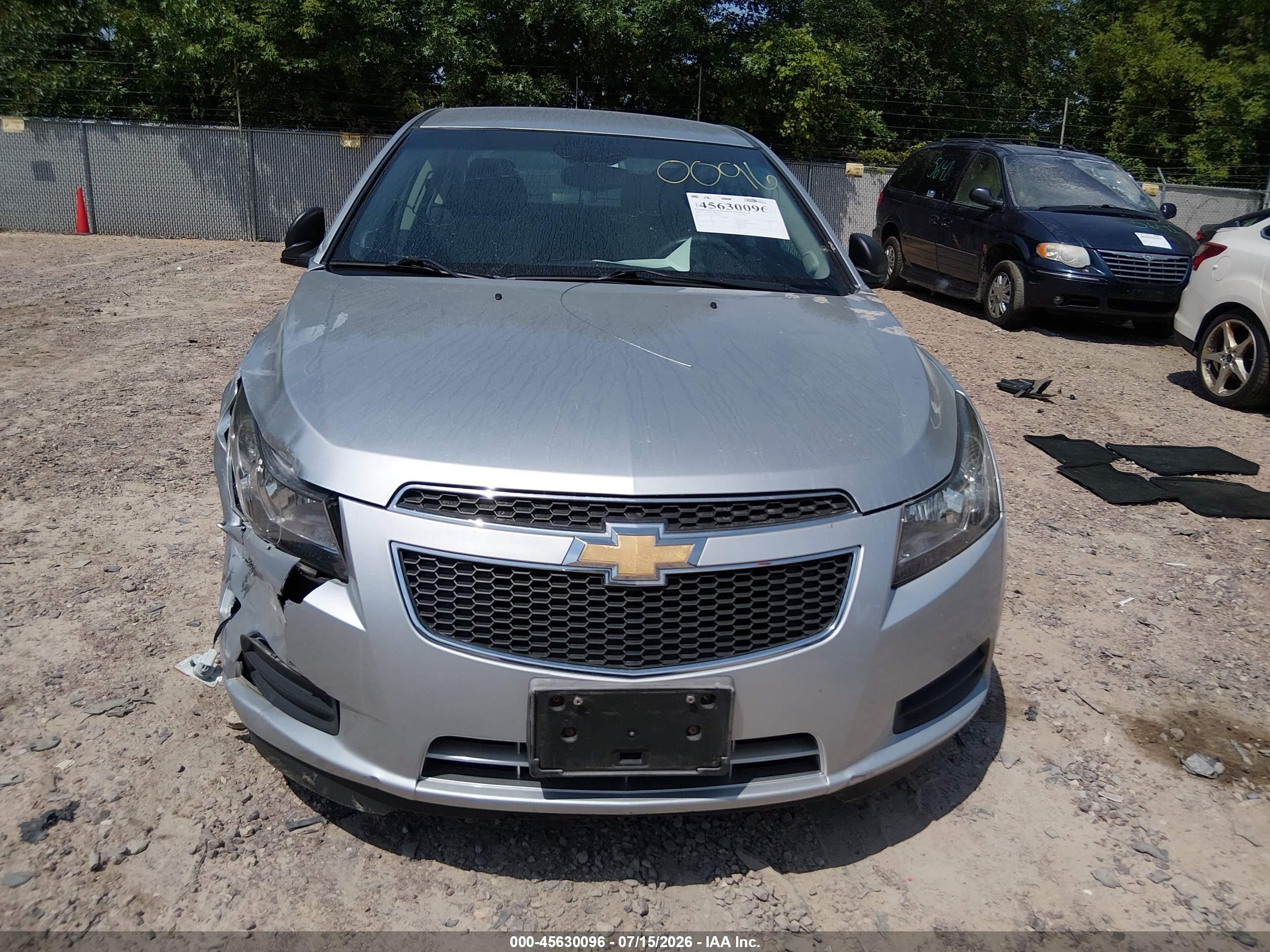 2013 Chevrolet Cruze Ls Auto Silver vin: 1G1PA5SH1D7160079