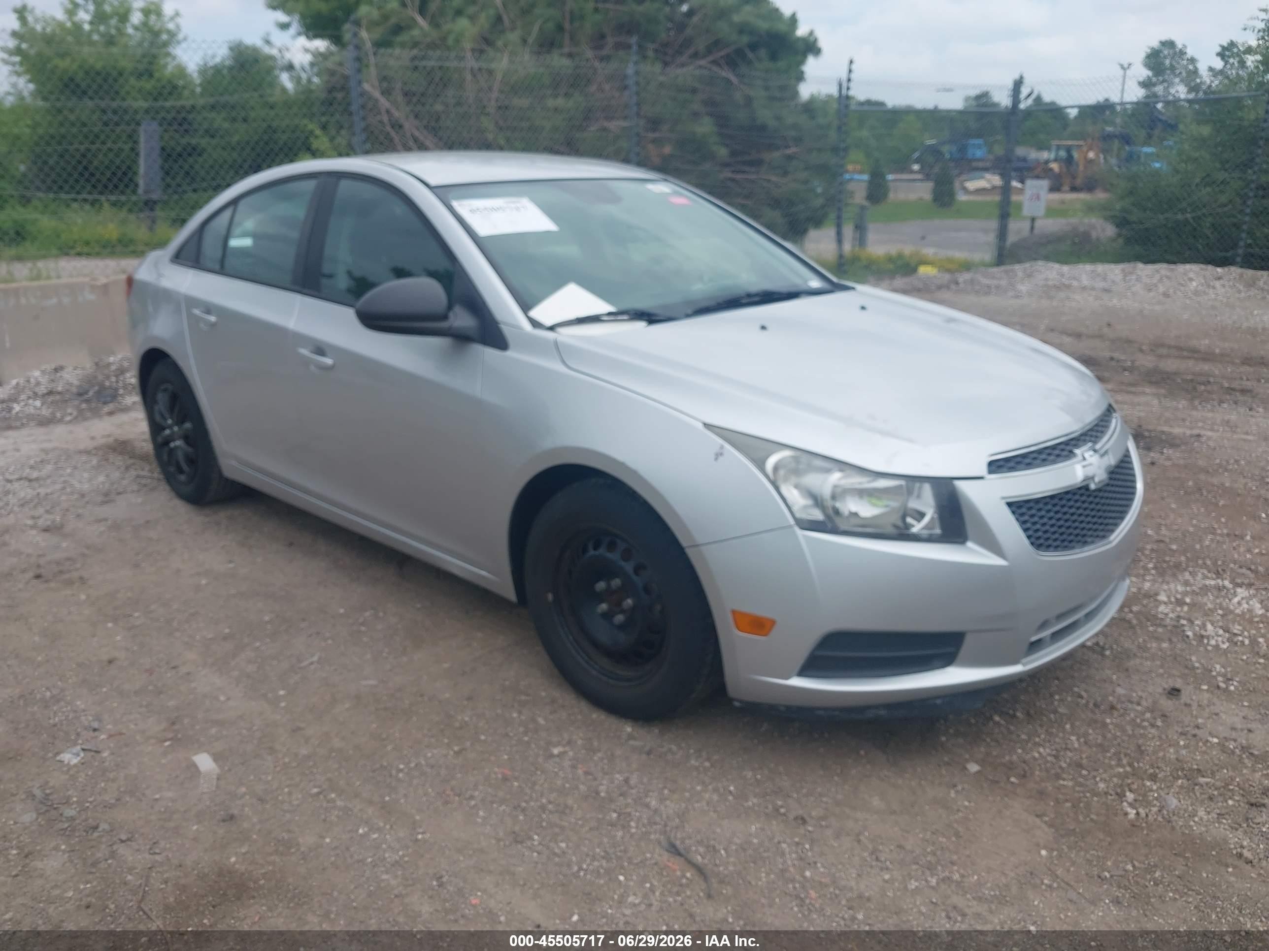 2013 Chevrolet Cruze Ls Auto Silver vin: 1G1PA5SH1D7289066