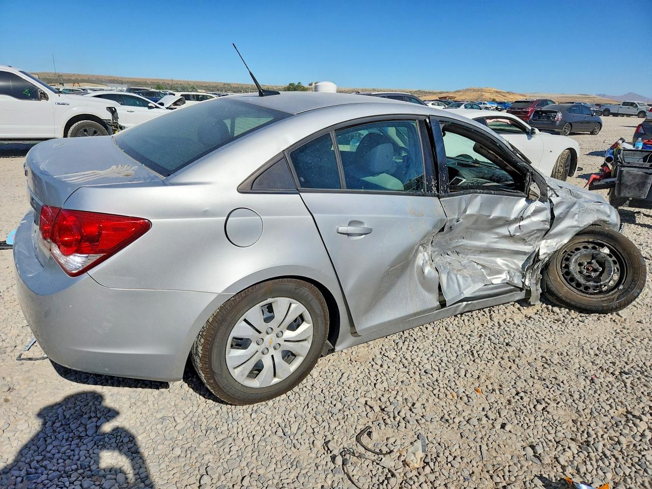 2014 Chevrolet Cruze Ls Silver vin: 1G1PA5SH1E7170984