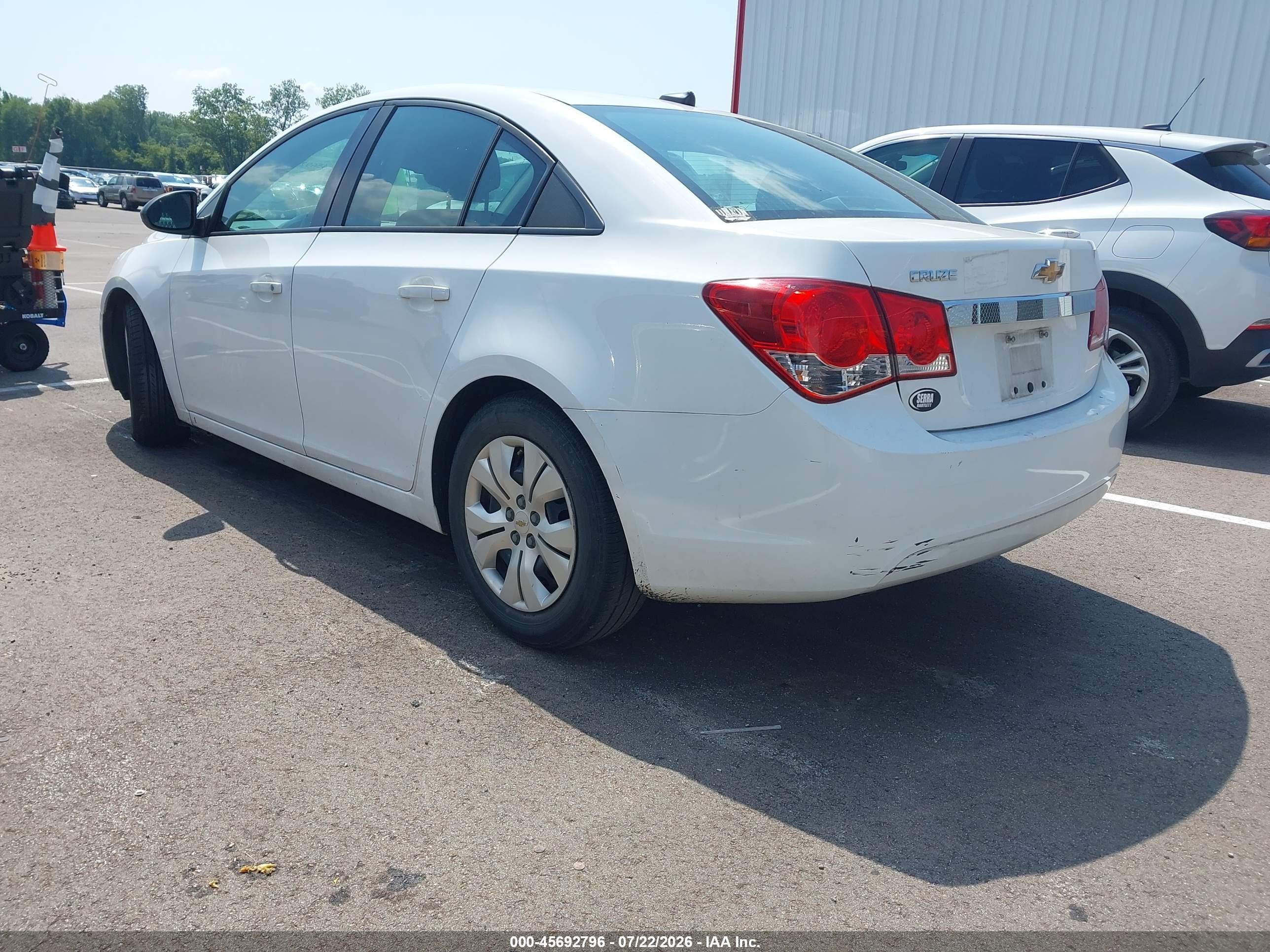 2014 Chevrolet Cruze Ls Auto White vin: 1G1PA5SH1E7220038
