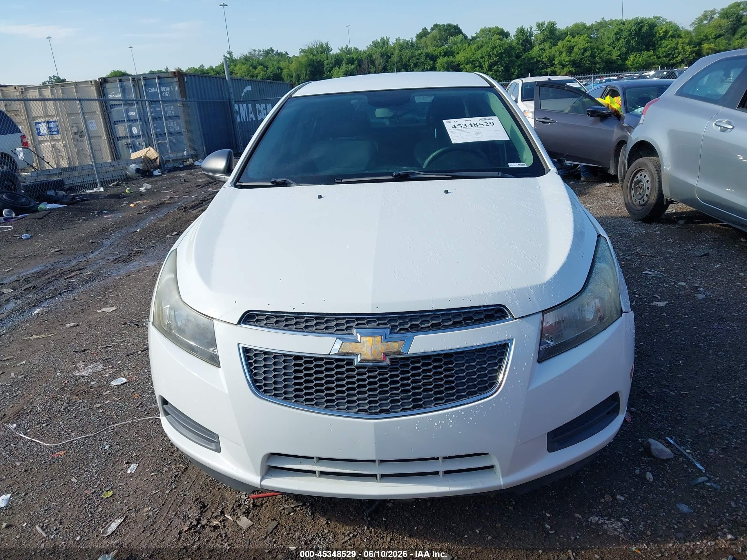 2014 Chevrolet Cruze Ls Auto White vin: 1G1PA5SH1E7220590