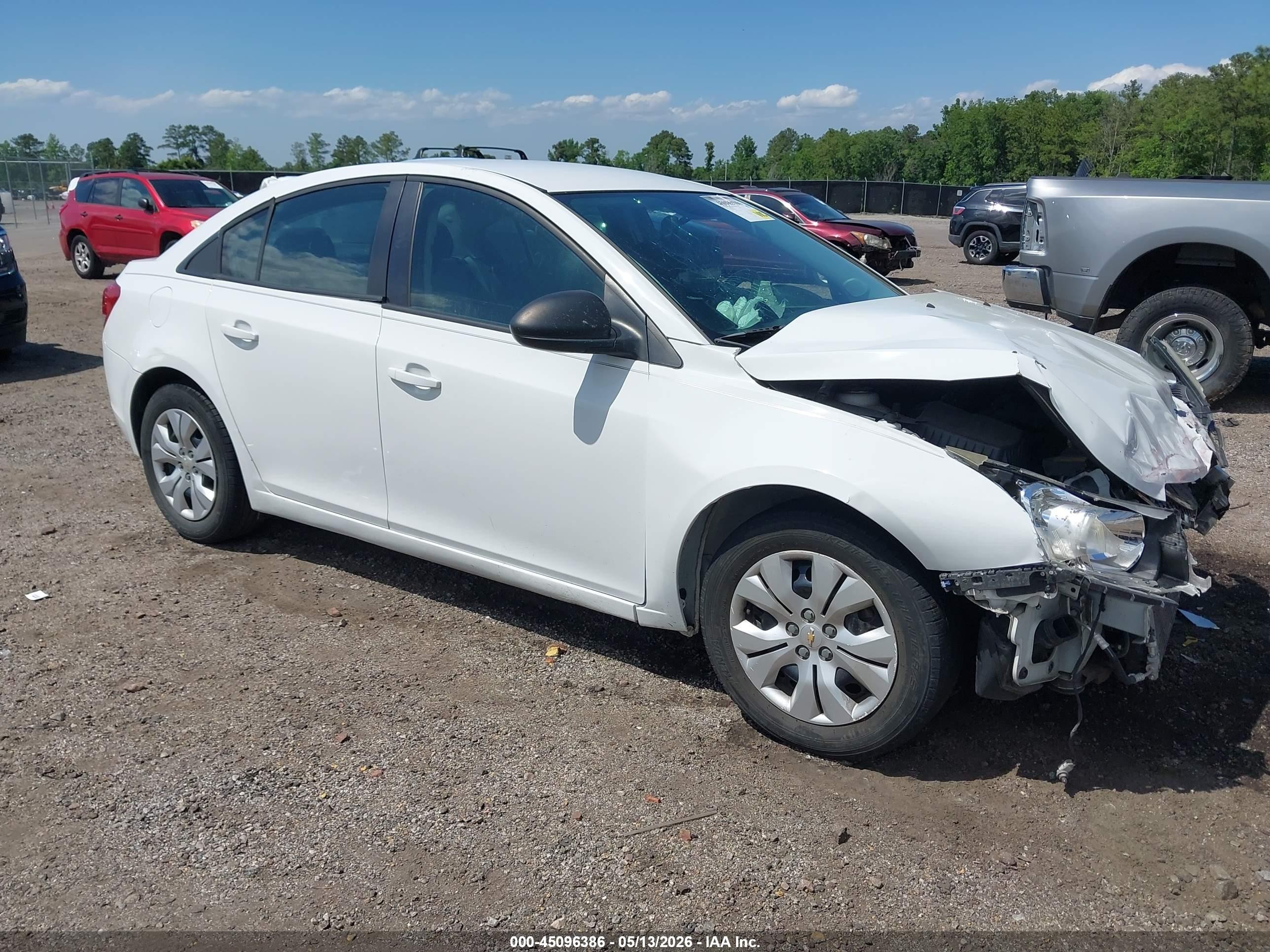 2014 Chevrolet Cruze Ls Auto White vin: 1G1PA5SH1E7356556