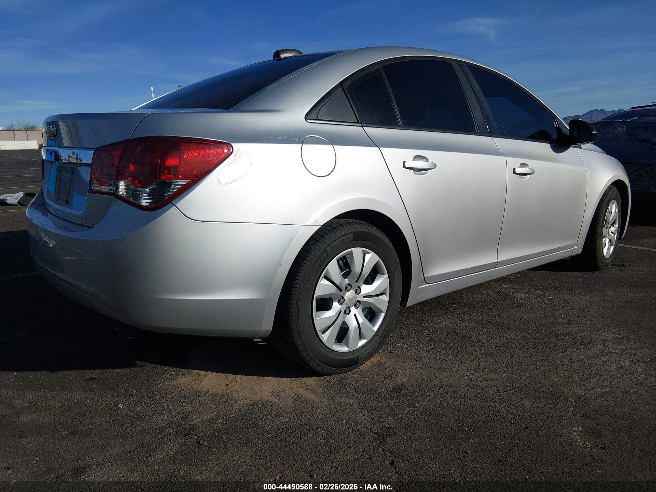 2015 Chevrolet Cruze Ls Auto Silver vin: 1G1PA5SH1F7128283