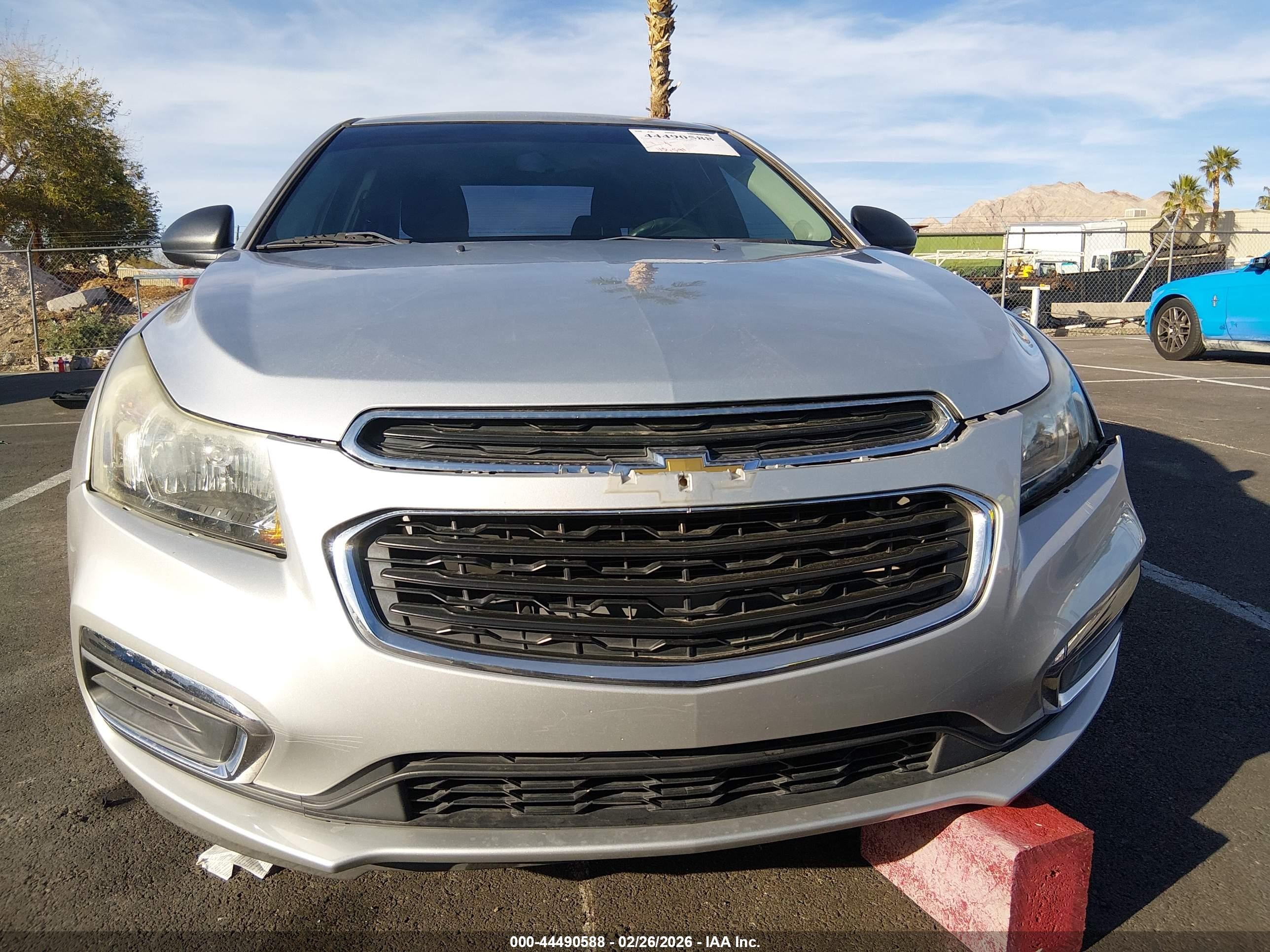 2015 Chevrolet Cruze Ls Auto Silver vin: 1G1PA5SH1F7128283