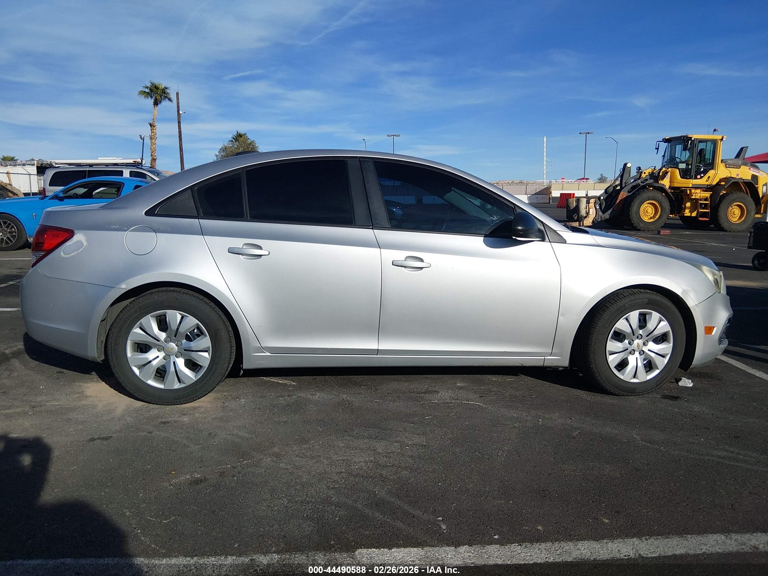 2015 Chevrolet Cruze Ls Auto Silver vin: 1G1PA5SH1F7128283