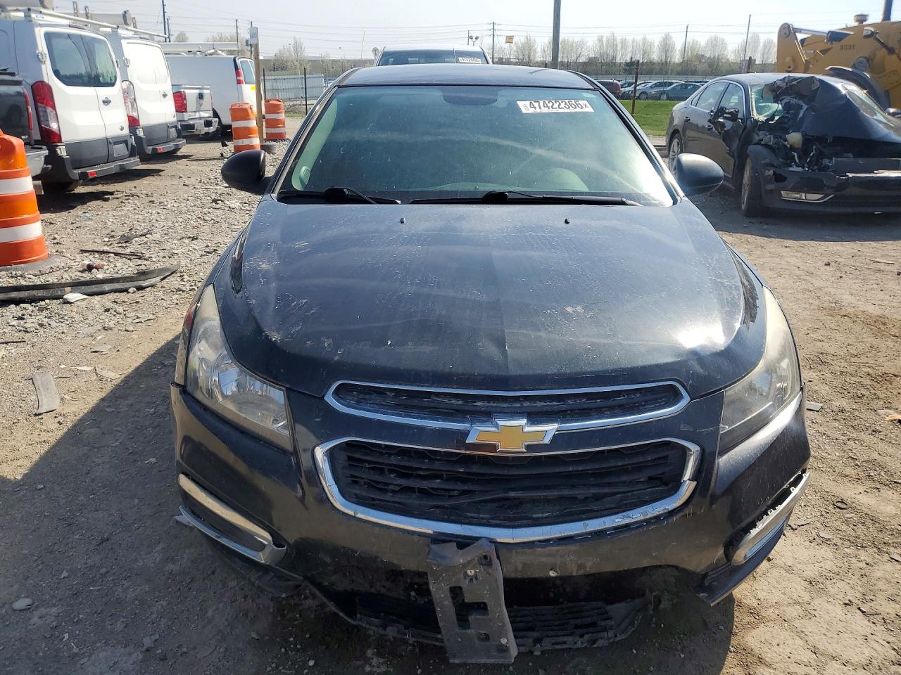 2015 Chevrolet Cruze Ls Black vin: 1G1PA5SH1F7214466