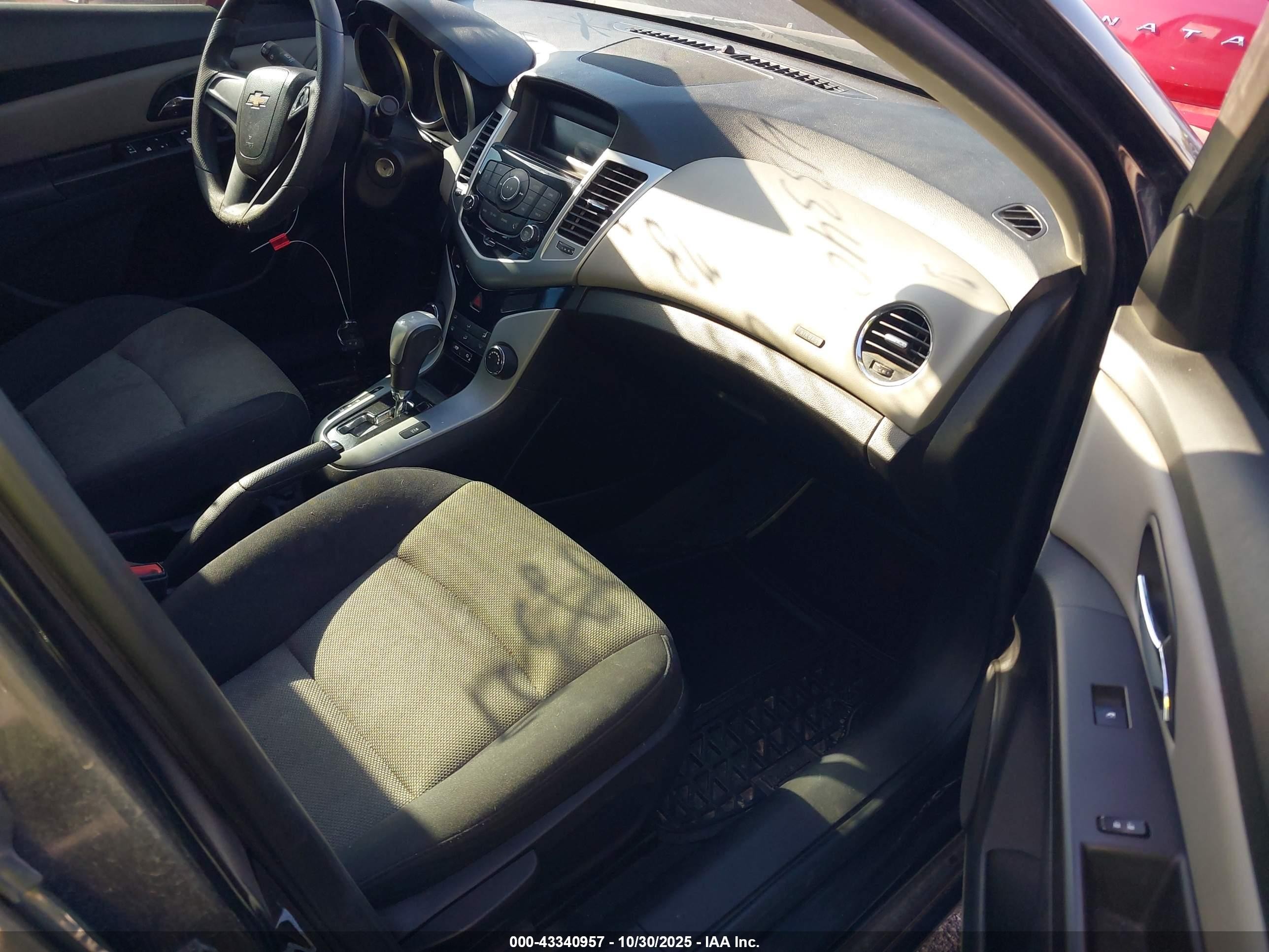 2015 Chevrolet Cruze Ls Auto Black vin: 1G1PA5SH1F7217223