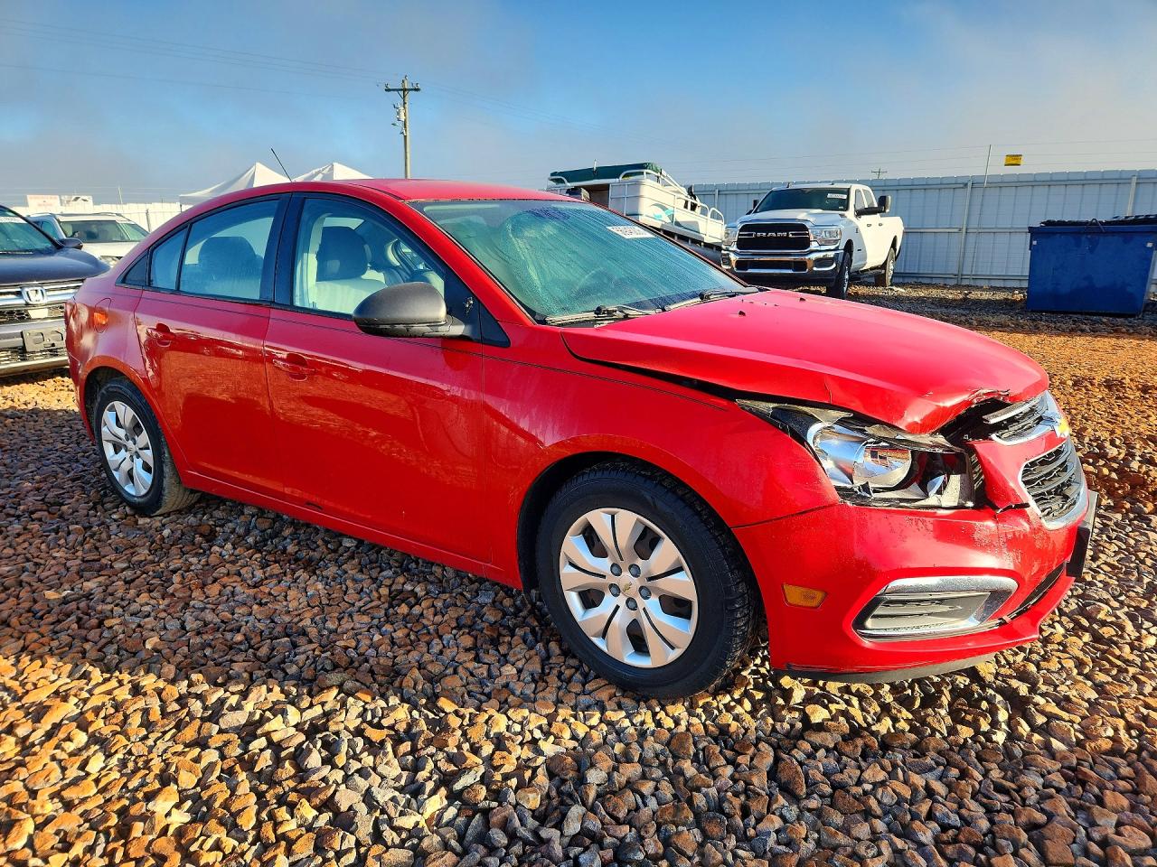 2015 Chevrolet Cruze Ls Red vin: 1G1PA5SH1F7235687
