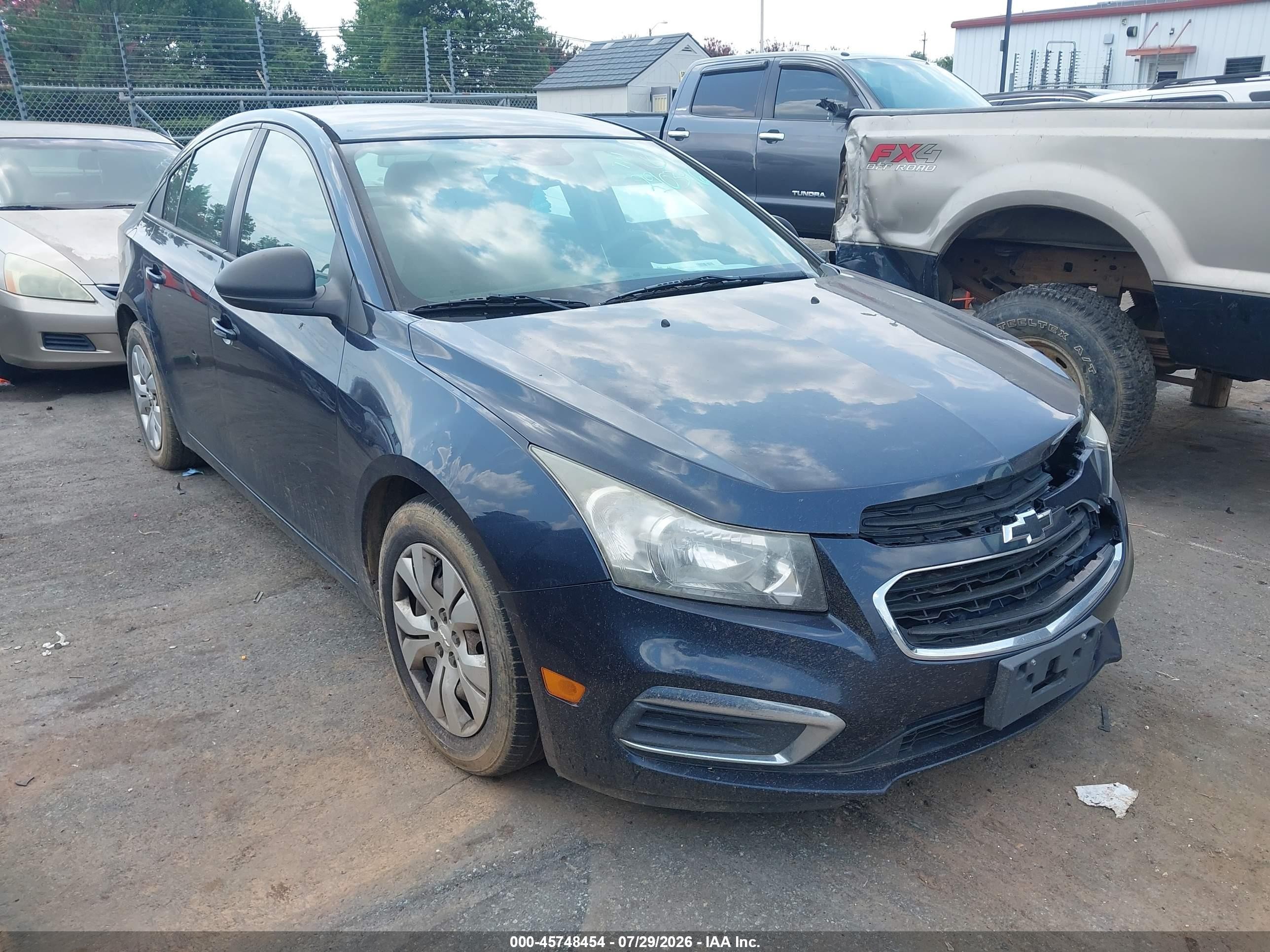2015 Chevrolet Cruze Ls Auto Blue vin: 1G1PA5SH1F7290396