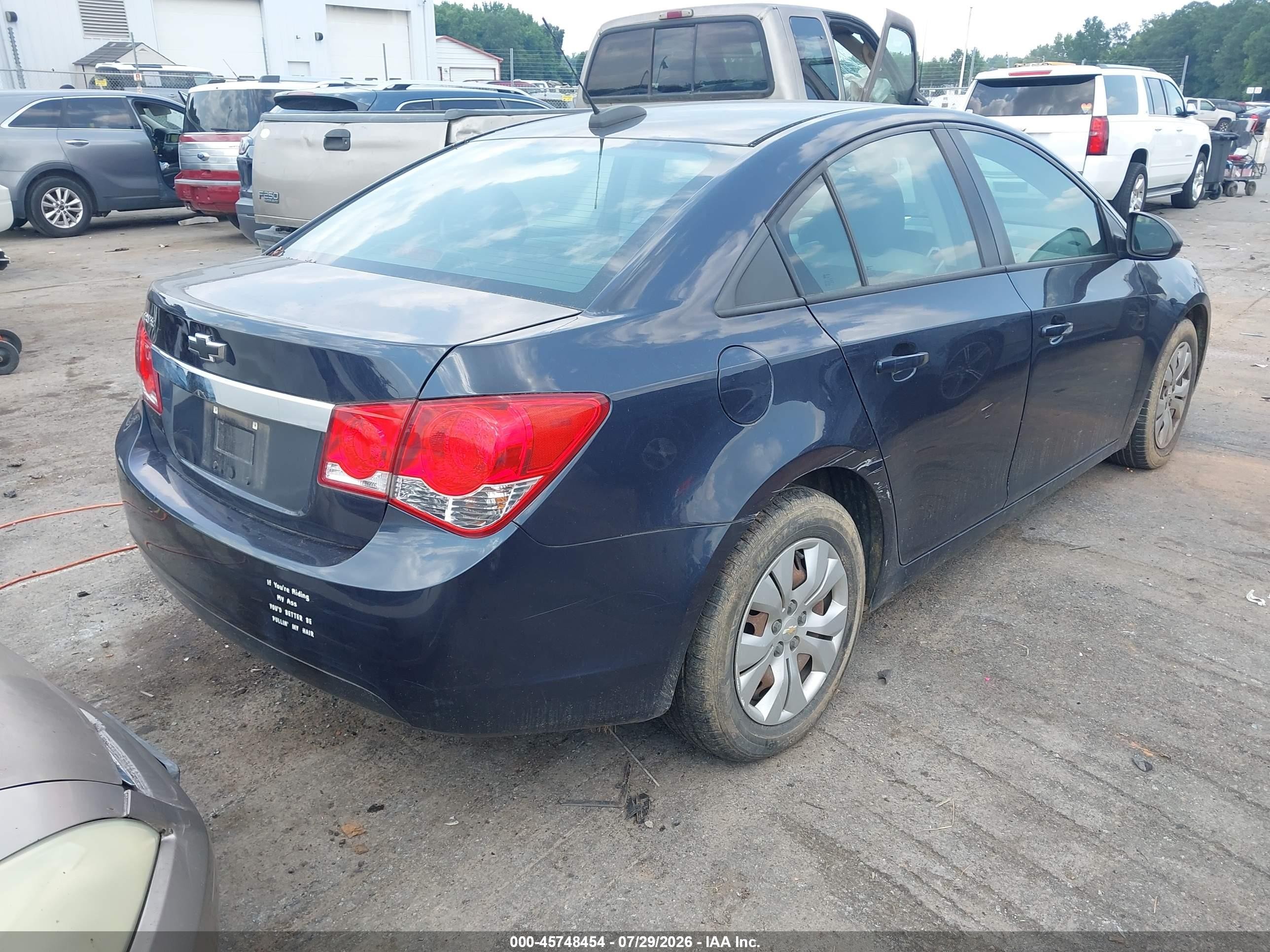 2015 Chevrolet Cruze Ls Auto Blue vin: 1G1PA5SH1F7290396