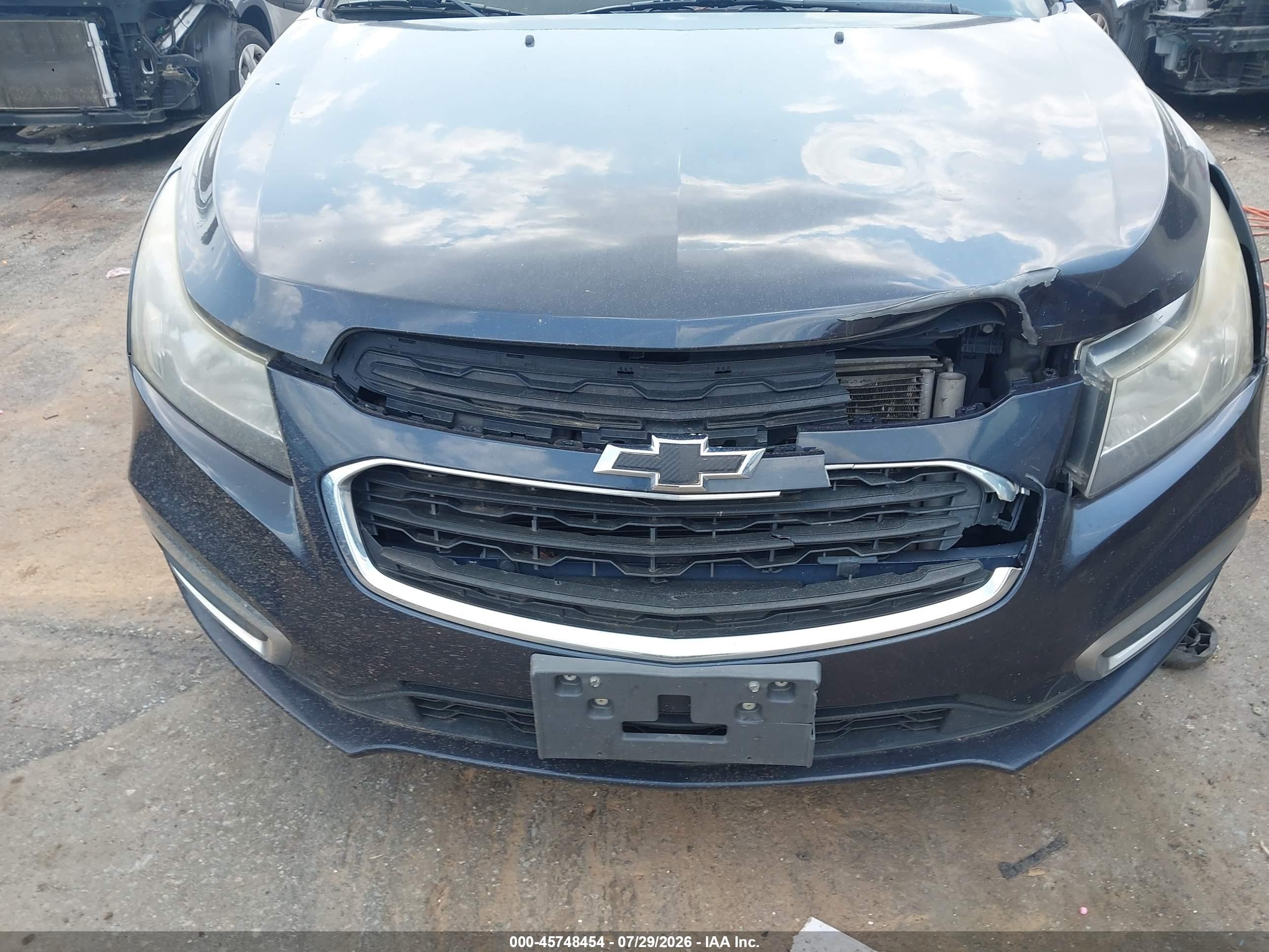 2015 Chevrolet Cruze Ls Auto Blue vin: 1G1PA5SH1F7290396