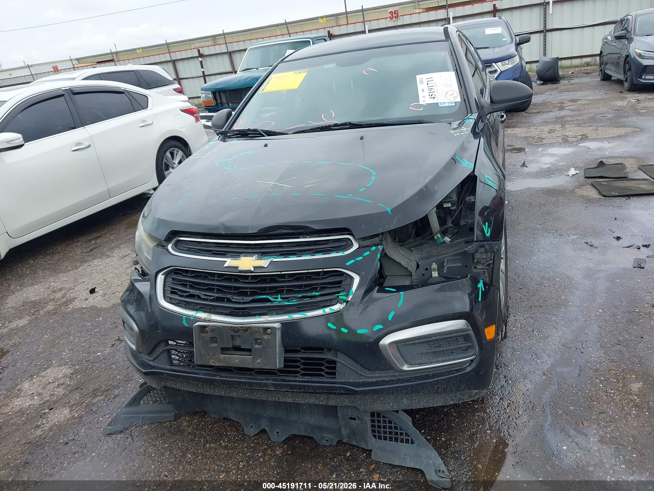 2015 Chevrolet Cruze Ls Auto Black vin: 1G1PA5SH1F7298062