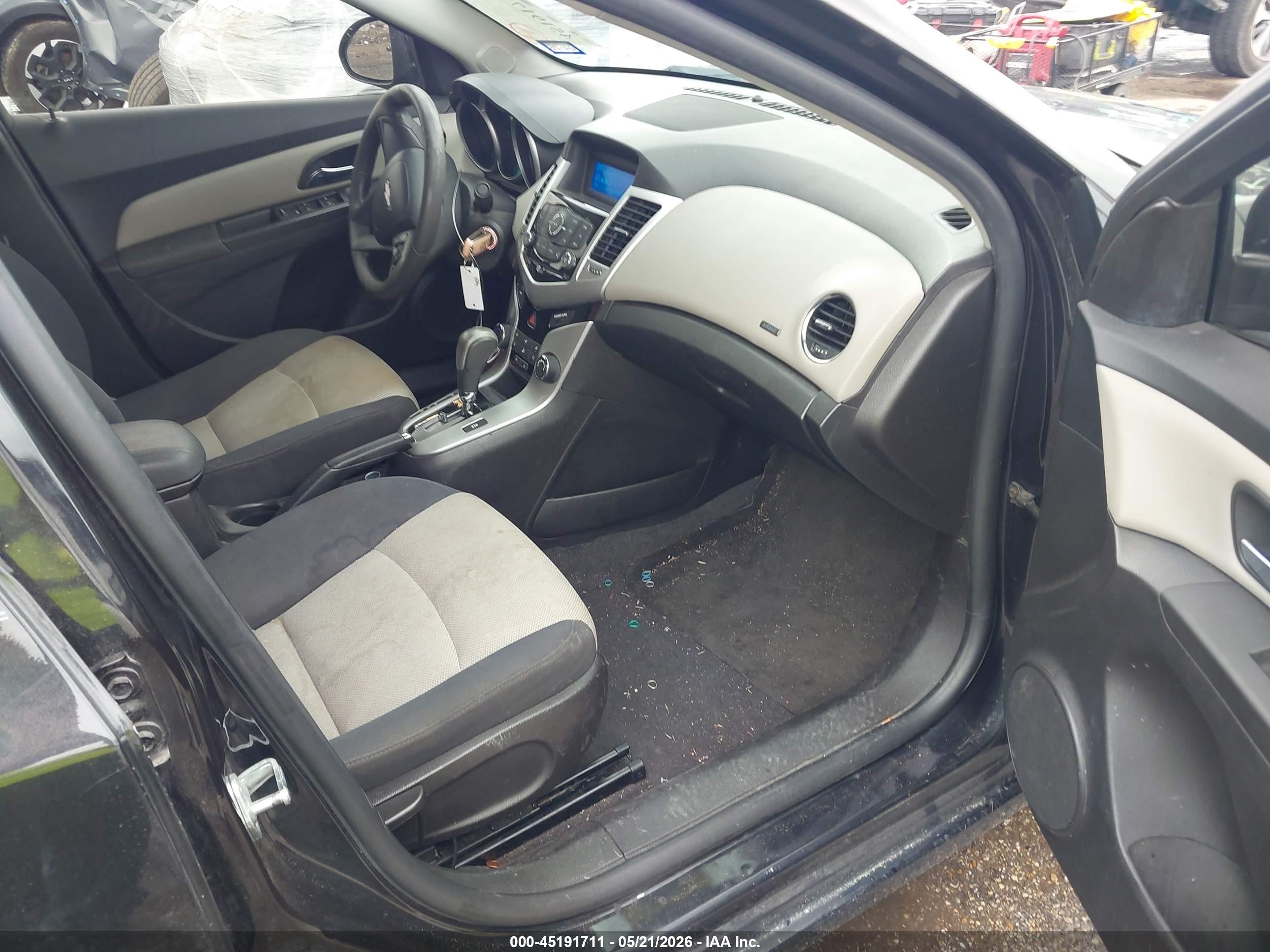 2015 Chevrolet Cruze Ls Auto Black vin: 1G1PA5SH1F7298062