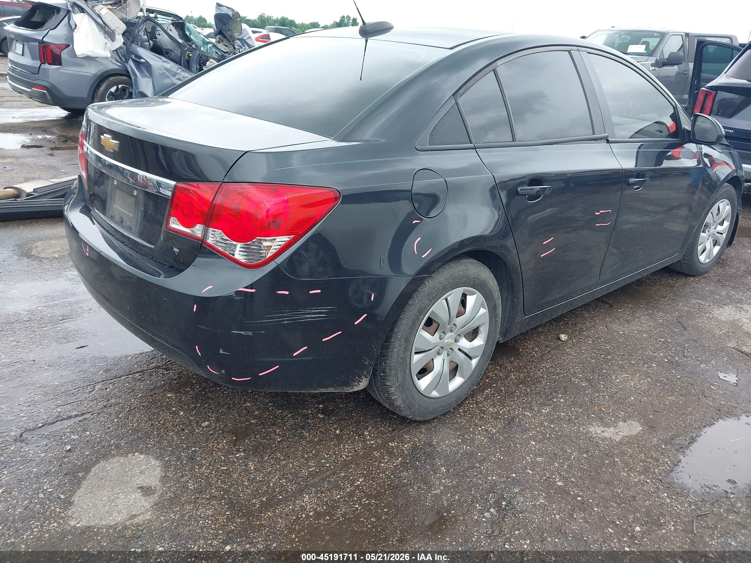 2015 Chevrolet Cruze Ls Auto Black vin: 1G1PA5SH1F7298062