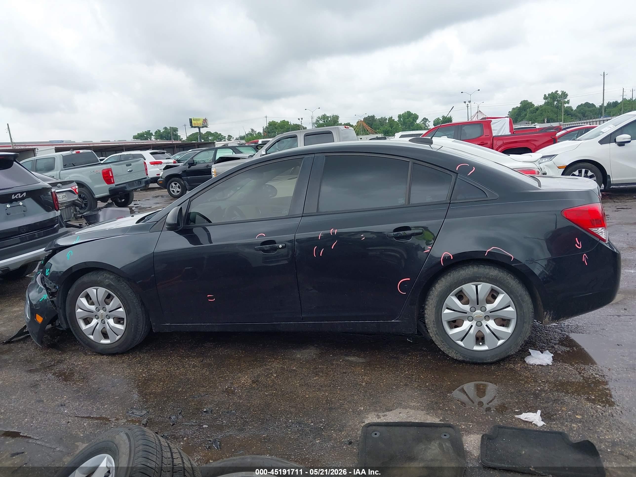 2015 Chevrolet Cruze Ls Auto Black vin: 1G1PA5SH1F7298062