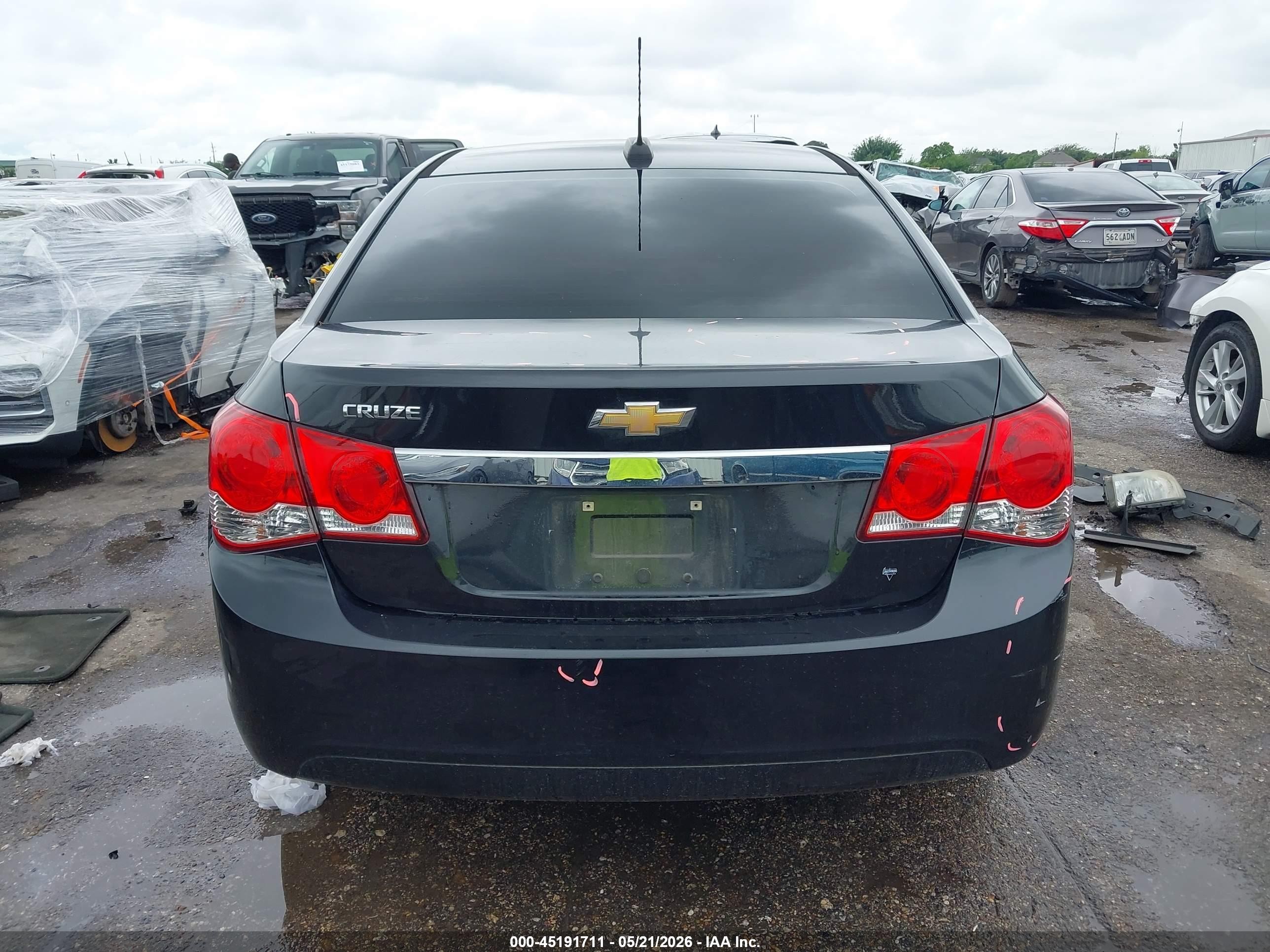 2015 Chevrolet Cruze Ls Auto Black vin: 1G1PA5SH1F7298062