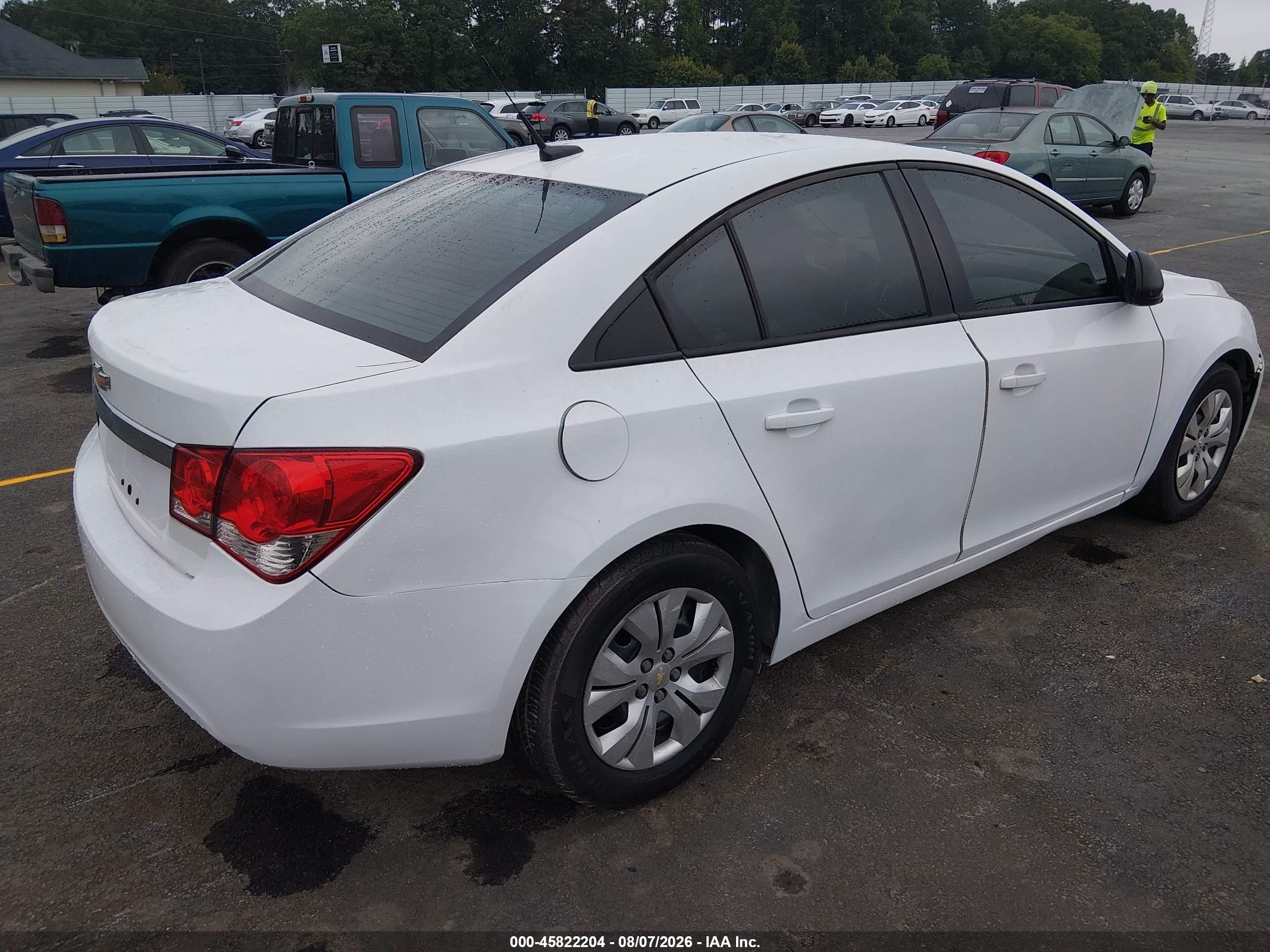 2013 Chevrolet Cruze Ls Auto White vin: 1G1PA5SH2D7184410
