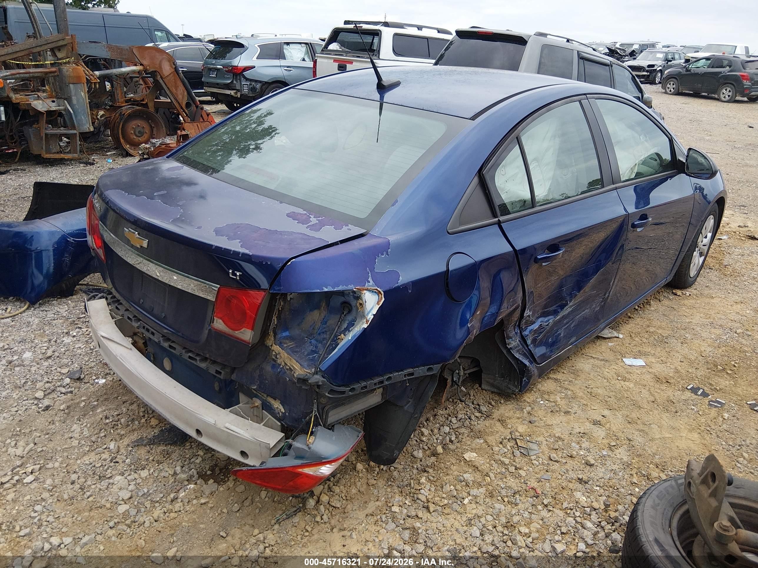 2013 Chevrolet Cruze Ls Auto Blue vin: 1G1PA5SH2D7197223