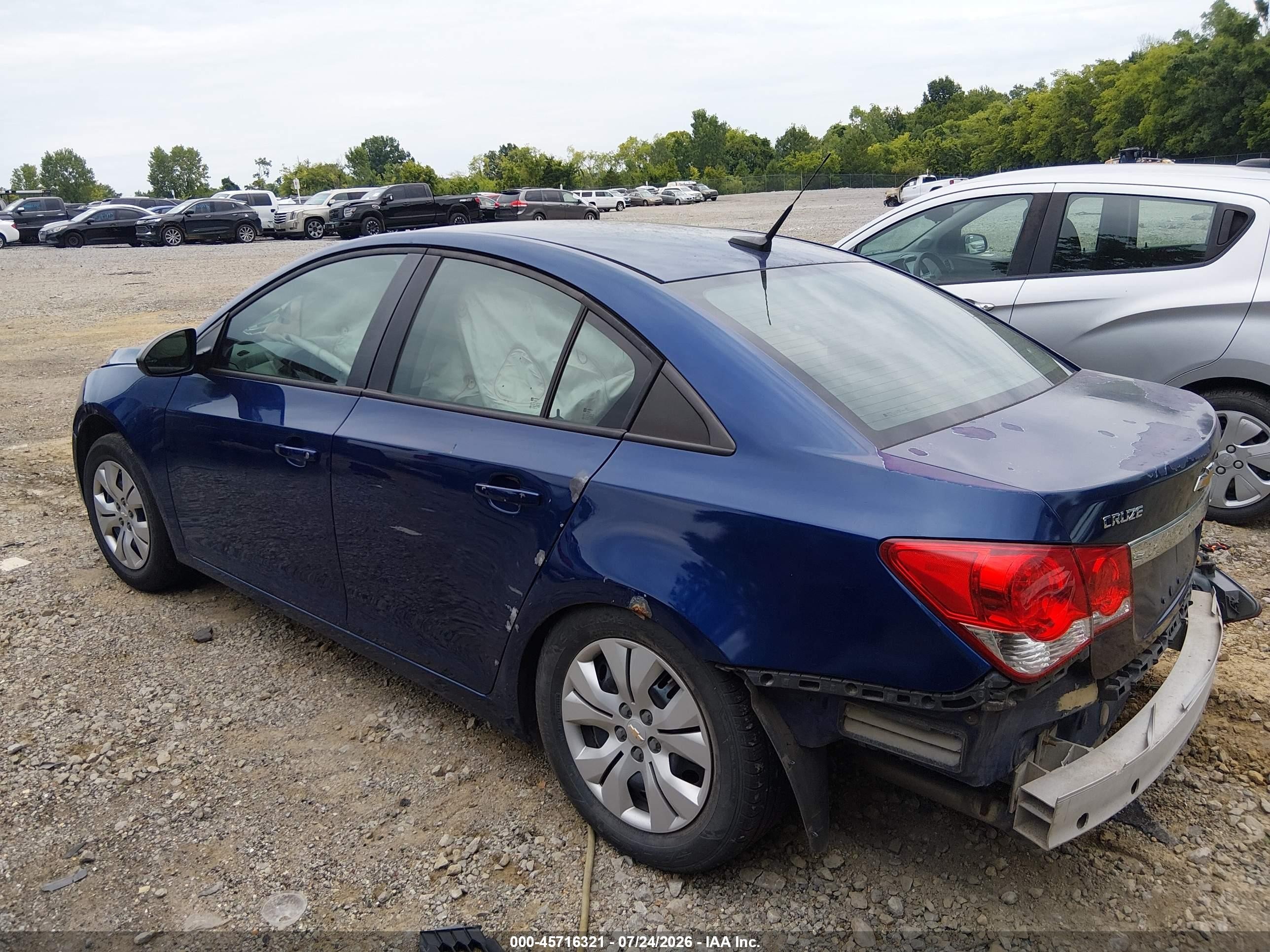 2013 Chevrolet Cruze Ls Auto Blue vin: 1G1PA5SH2D7197223