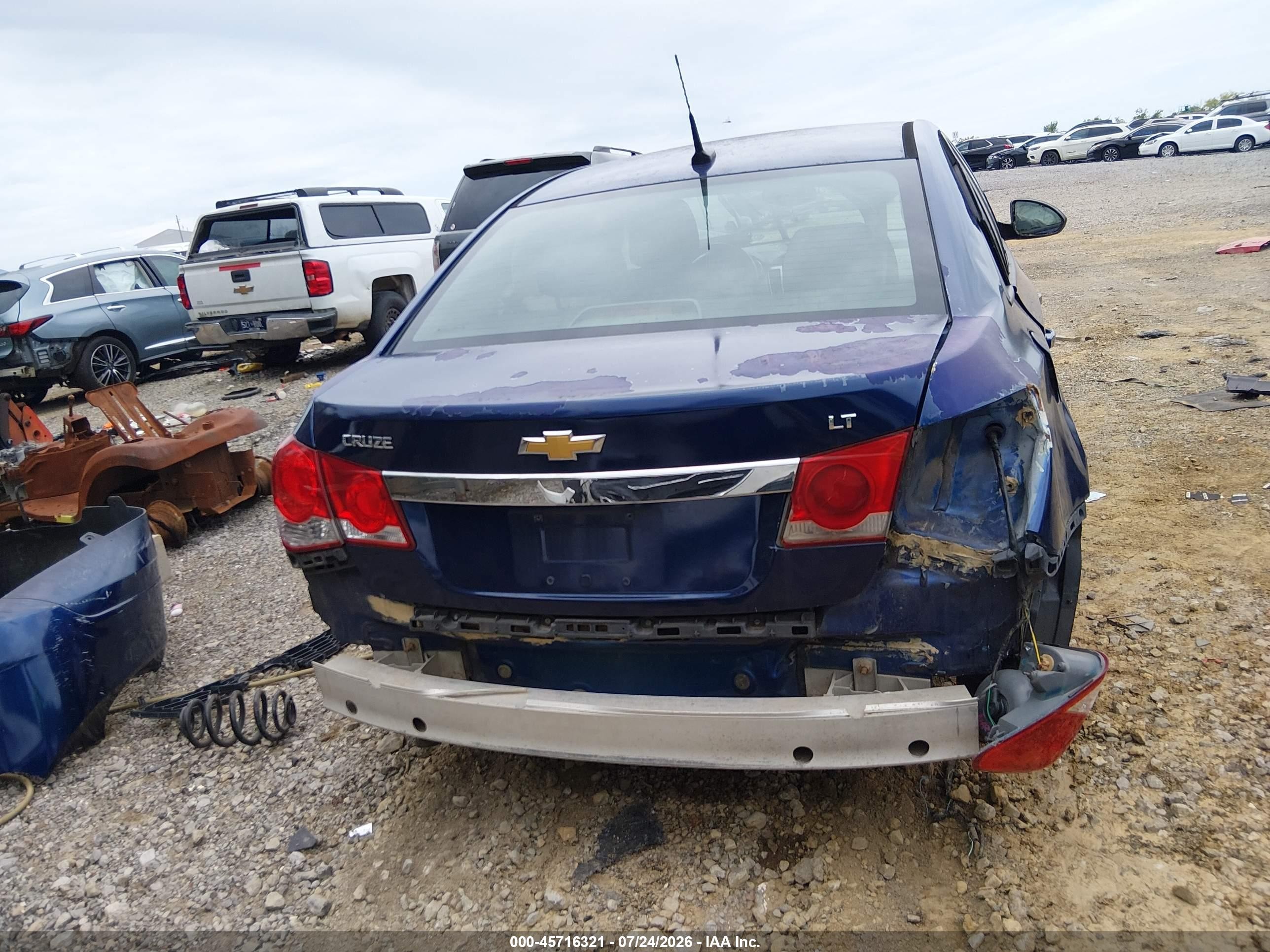 2013 Chevrolet Cruze Ls Auto Blue vin: 1G1PA5SH2D7197223